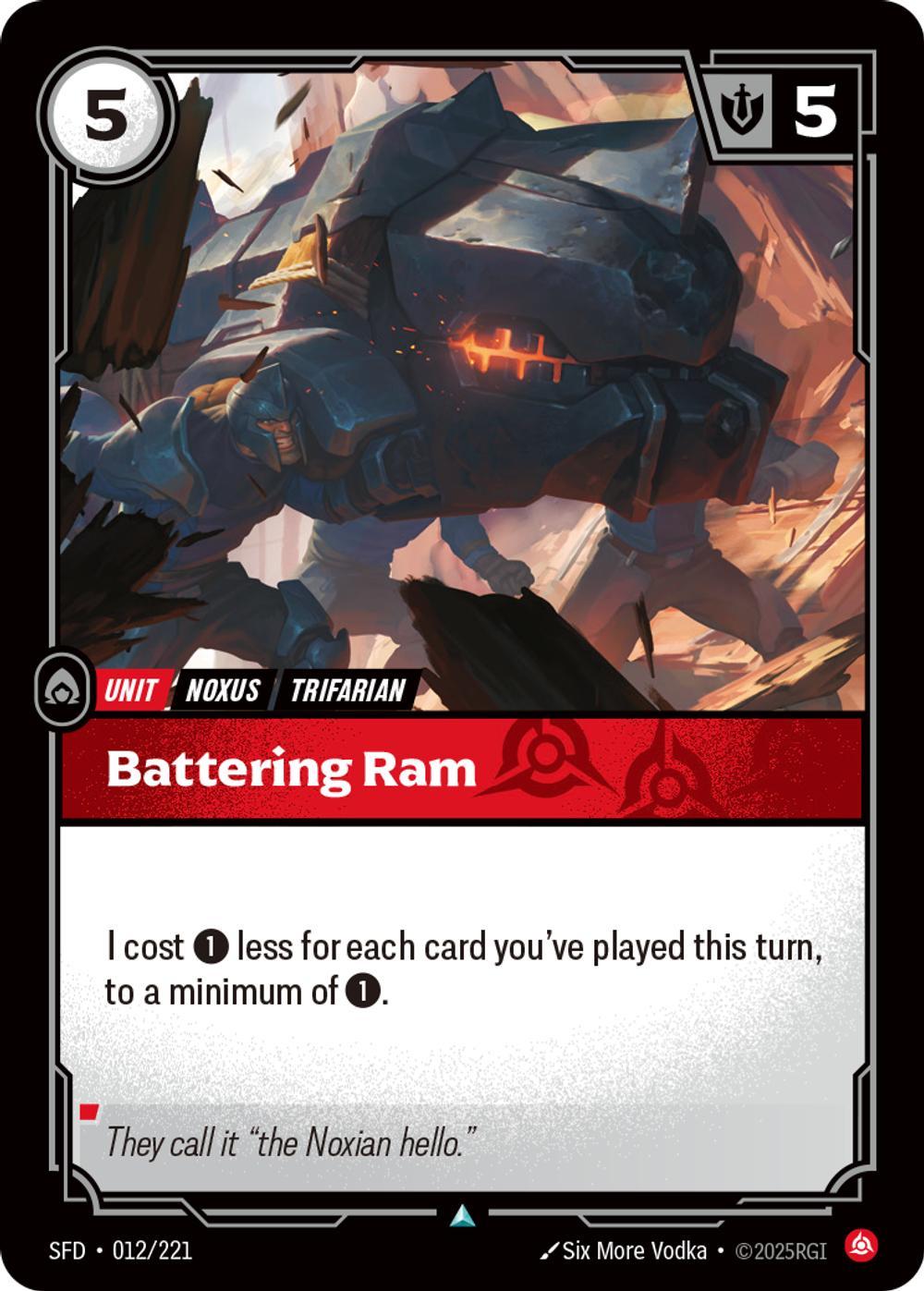 221 spiritforged non – Riftbound Battering Ram - 012/221 [Spiritforged] [Non Foil]