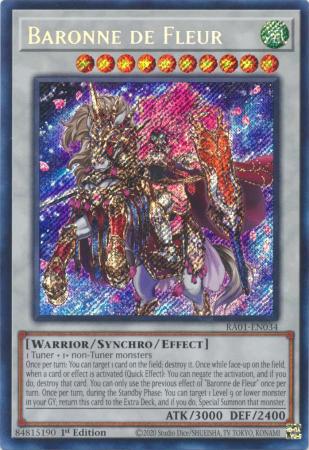 Yu-Gi-Oh! Baronne de Fleur - RA01-EN034 - Secret Rare - 1st Edition