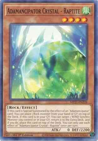 Yu-Gi-Oh! Adamancipator Crystal - Raptite - MP21-EN228 - Common - 1st Edition