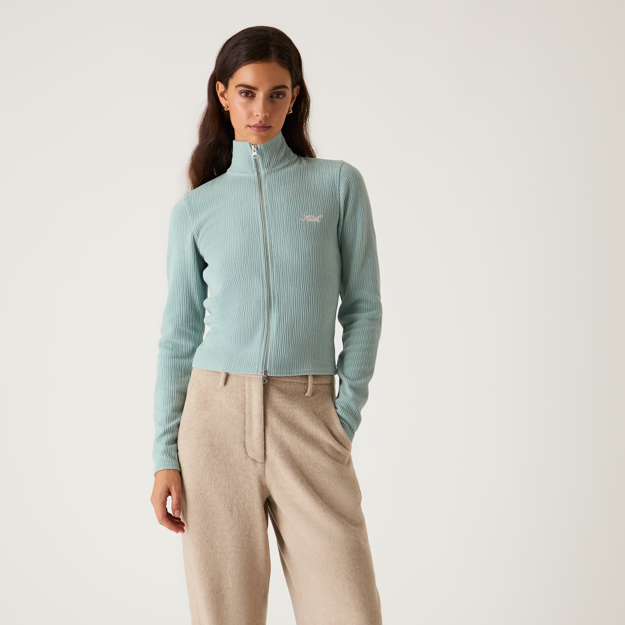 Kith Women Ina Chenille Track Zip - Tornado - view 2