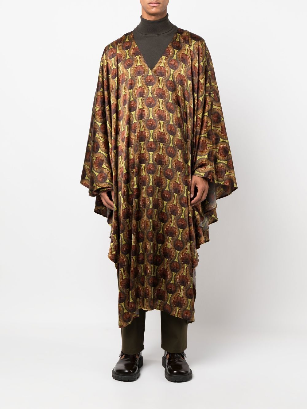 Ozwald Boateng Printed silk kaftan – Silk 95%, Elastane 5% - view 2