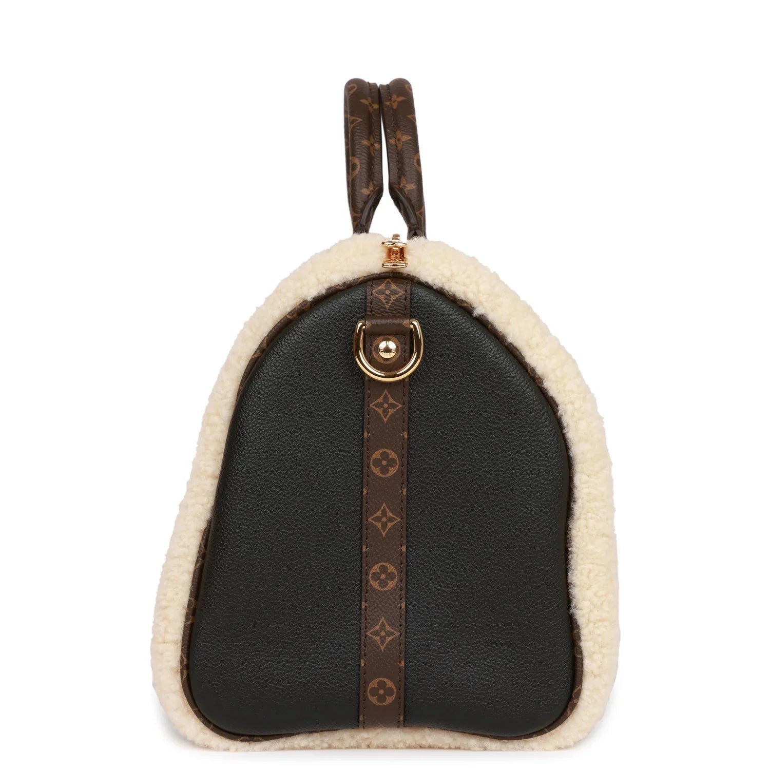 Cop Underdog Louis Vuitton Teddy Monogram Shearling Speedy 25 Bandouliere - view 4