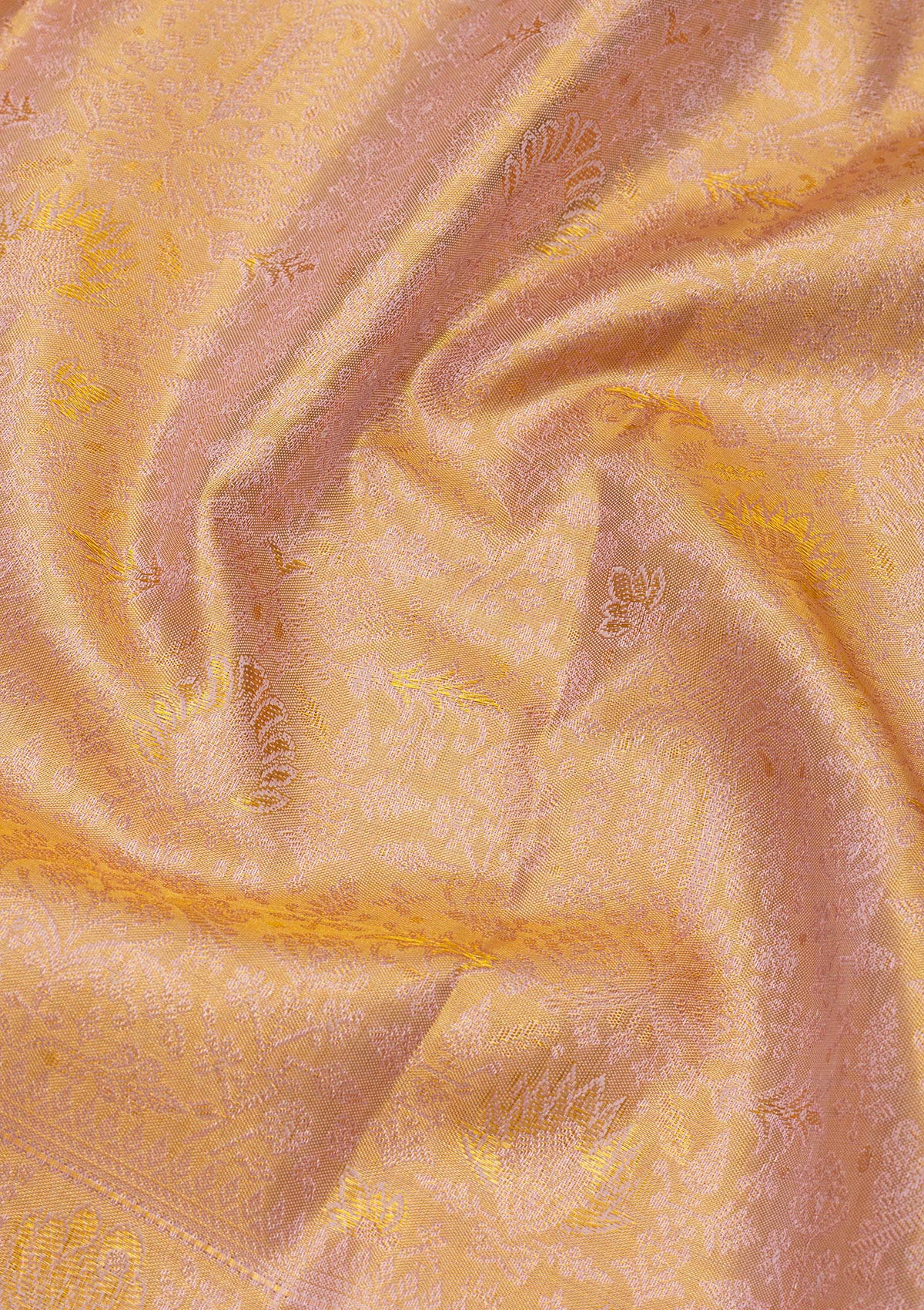 Koskii Beige Zariwork Pure Silk Saree – Women's - view 2