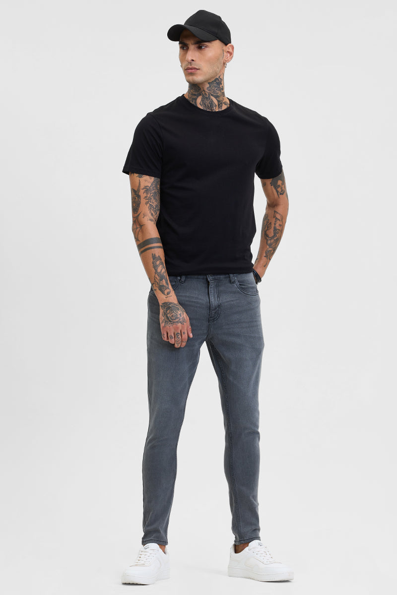 SNITCH Grey Skinny Fit Jeans - view 3