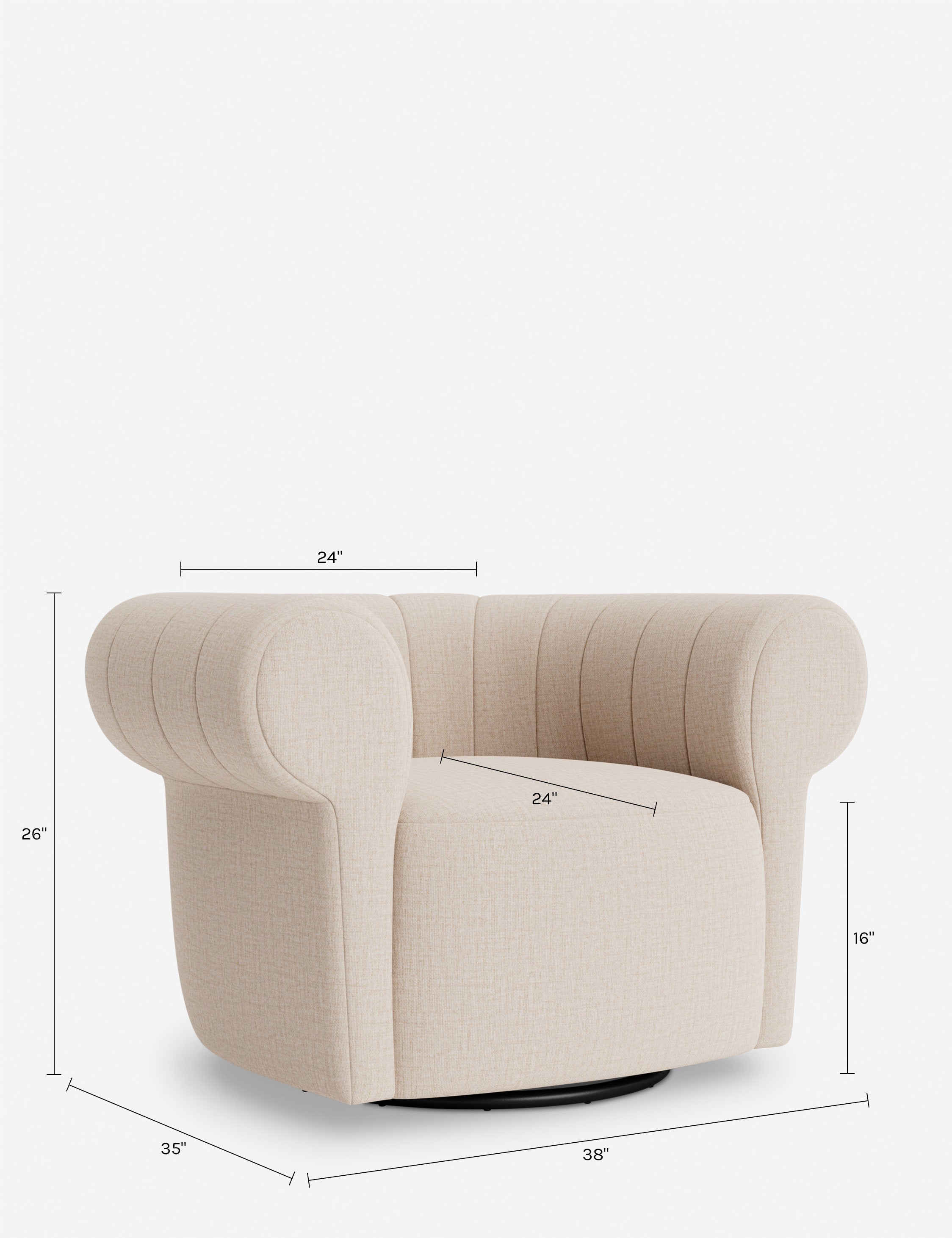 Lulu and Georgia Basque Swivel Chair - view 216