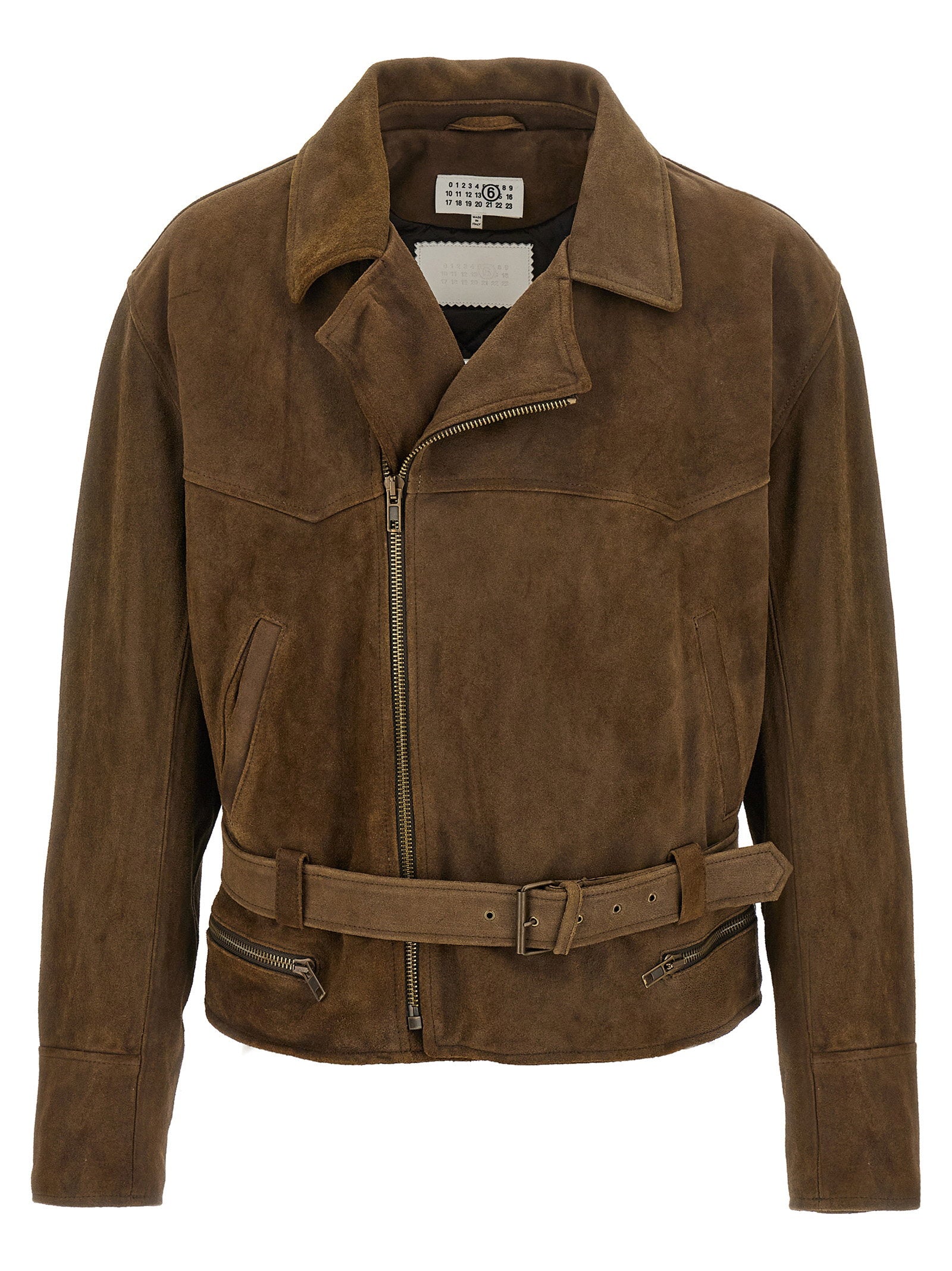 Mm6 Maison Margiela Biker Jacket – 100% calfskin leather