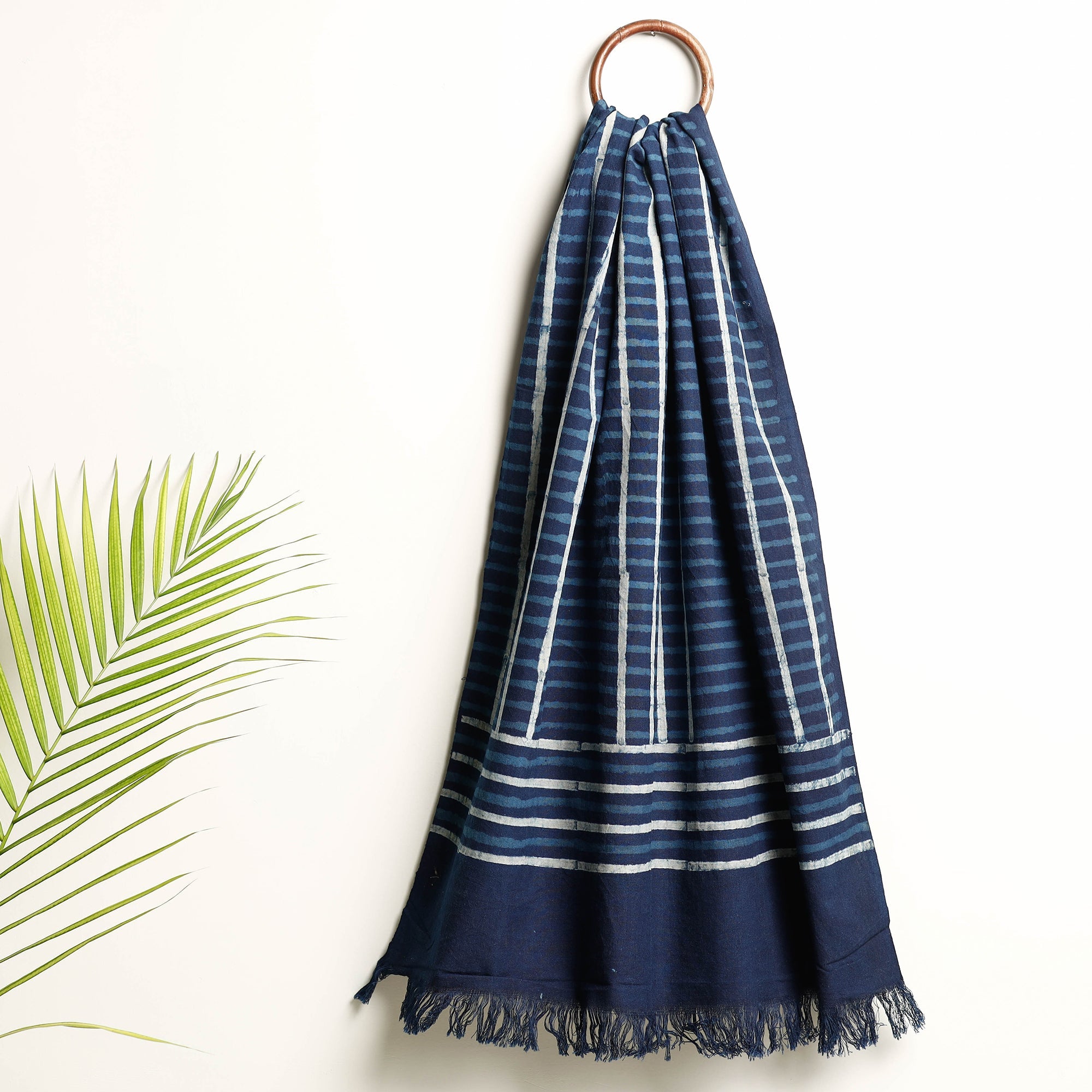 HAVELI CHRONICLES Blue - Akola Block Printed Pure Handloom Cotton Towel