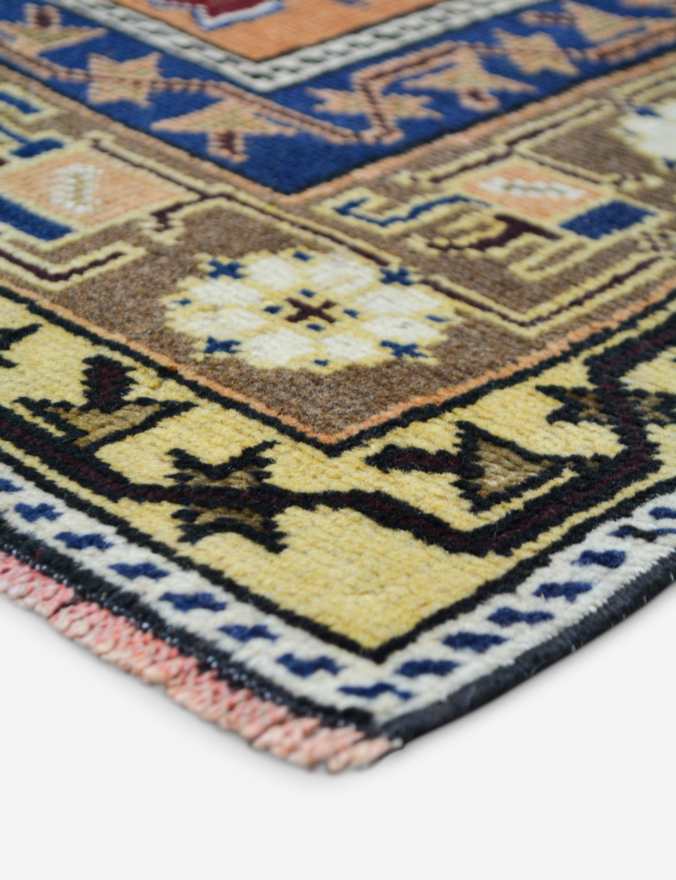 Lulu and Georgia Vintage Turkish Hand-Knotted Wool Rug No. 499, 3' 10" x 6' 7" - view 2