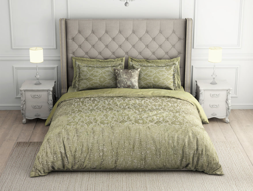 100 cotton shell – Spaces India Floral Angora - Beige 100% Cotton Shell Bed In A Bag - Toujours By Spaces