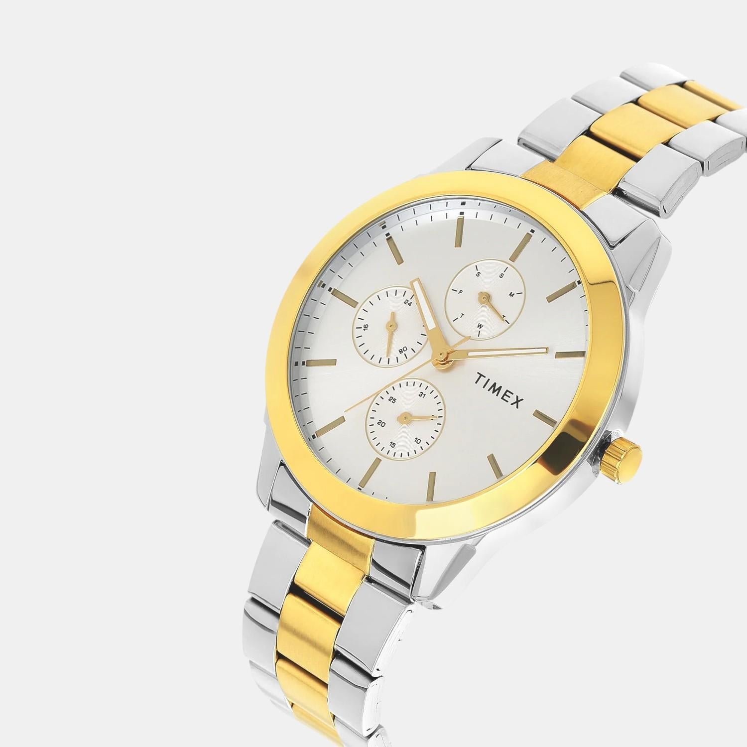 Timex Fashion Men Quartz Silver Dial Multi-Function Stainless Steel Watch TWEG18523 - view 2