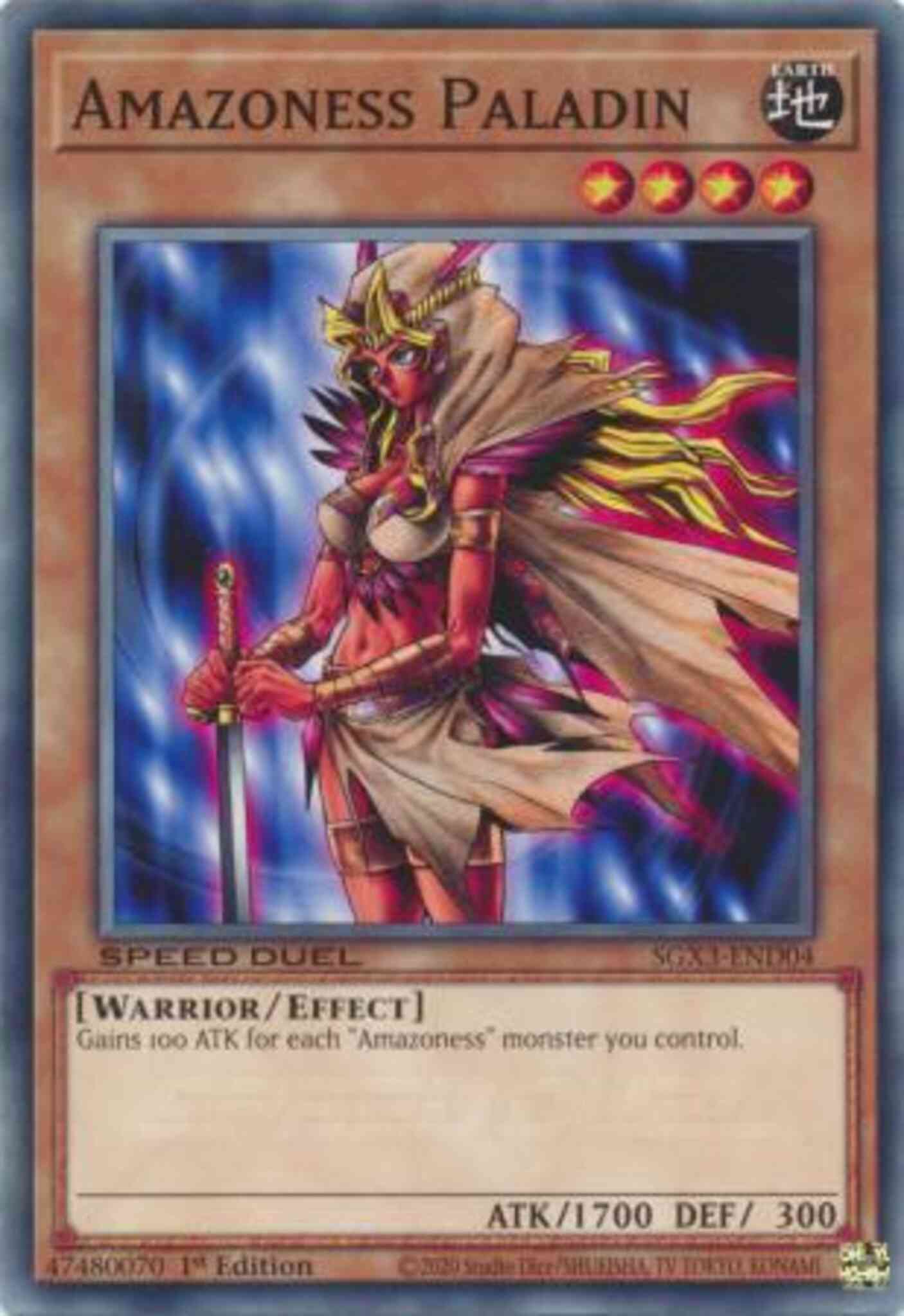 Yu-Gi-Oh! Amazoness Paladin - SGX3-END04 - Common - 1st Edition