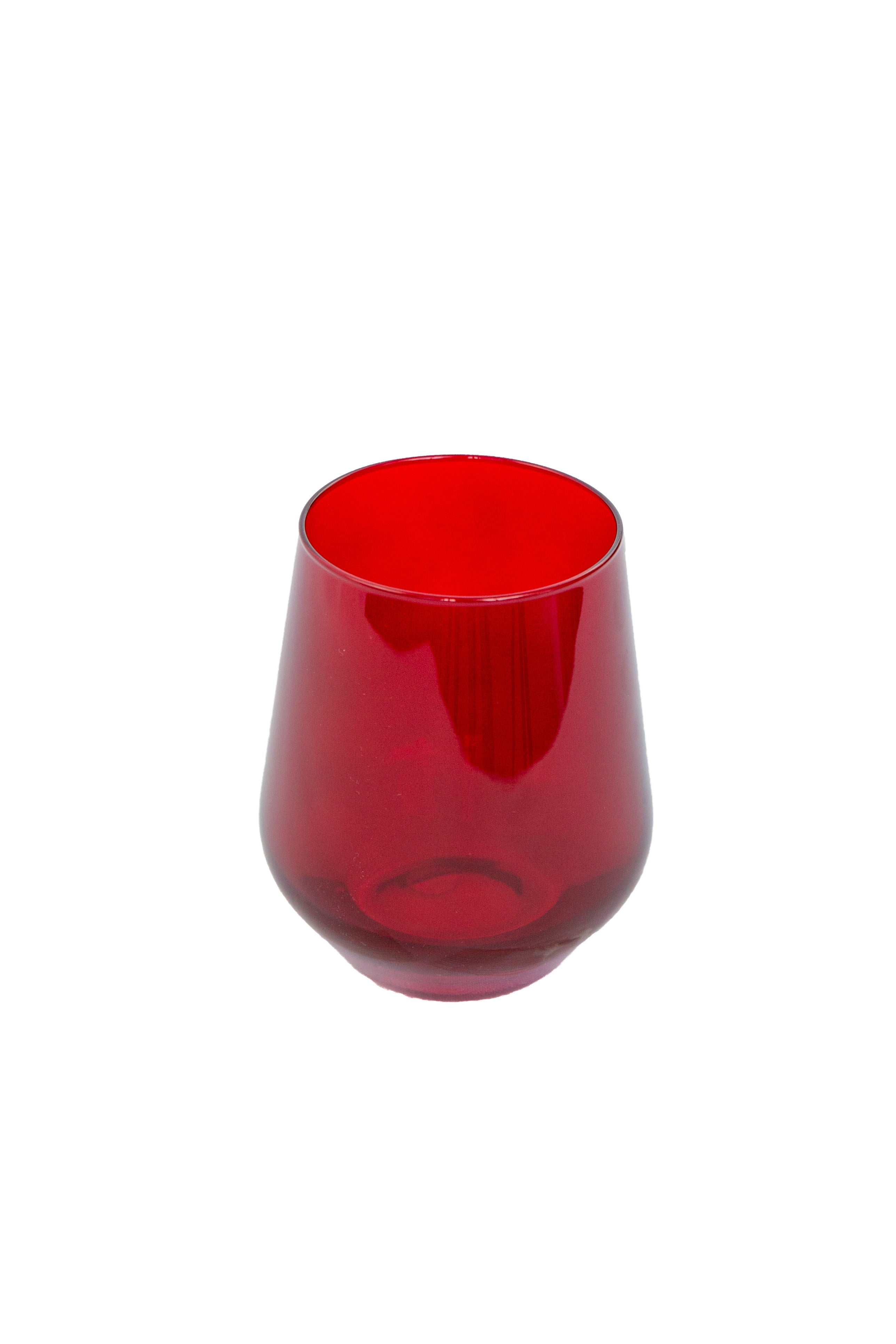 Estelle Colored Glass Estelle Colored Wine Stemless - Set of 6 {Red} - view 9