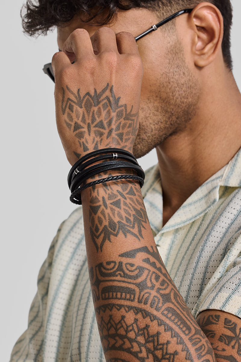 SNITCH Terzetto Quintet Bracelet – Black - view 5