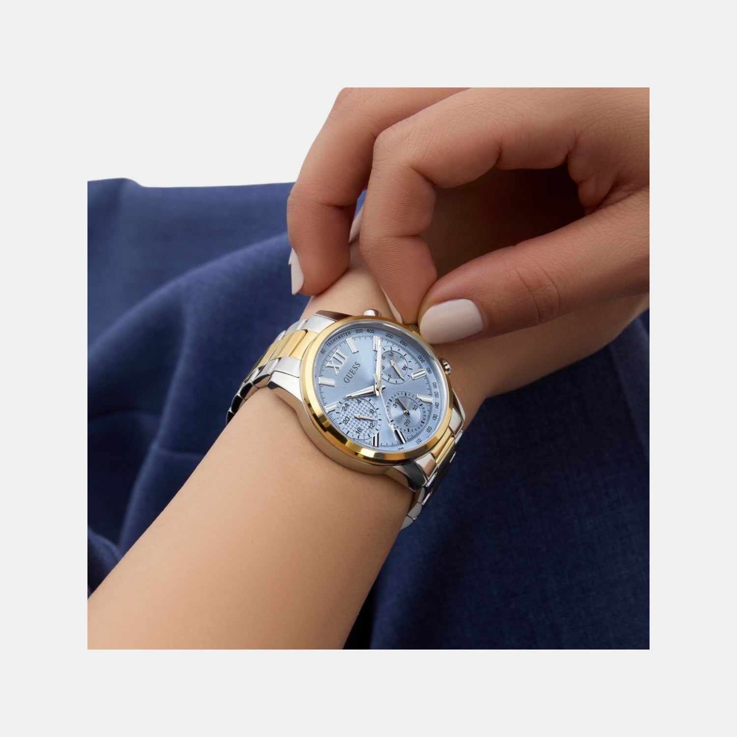 Guess Bailey Women Quartz Ice Blue Dial Multi-Function Stainless Steel Watch GW0933L3 - view 5