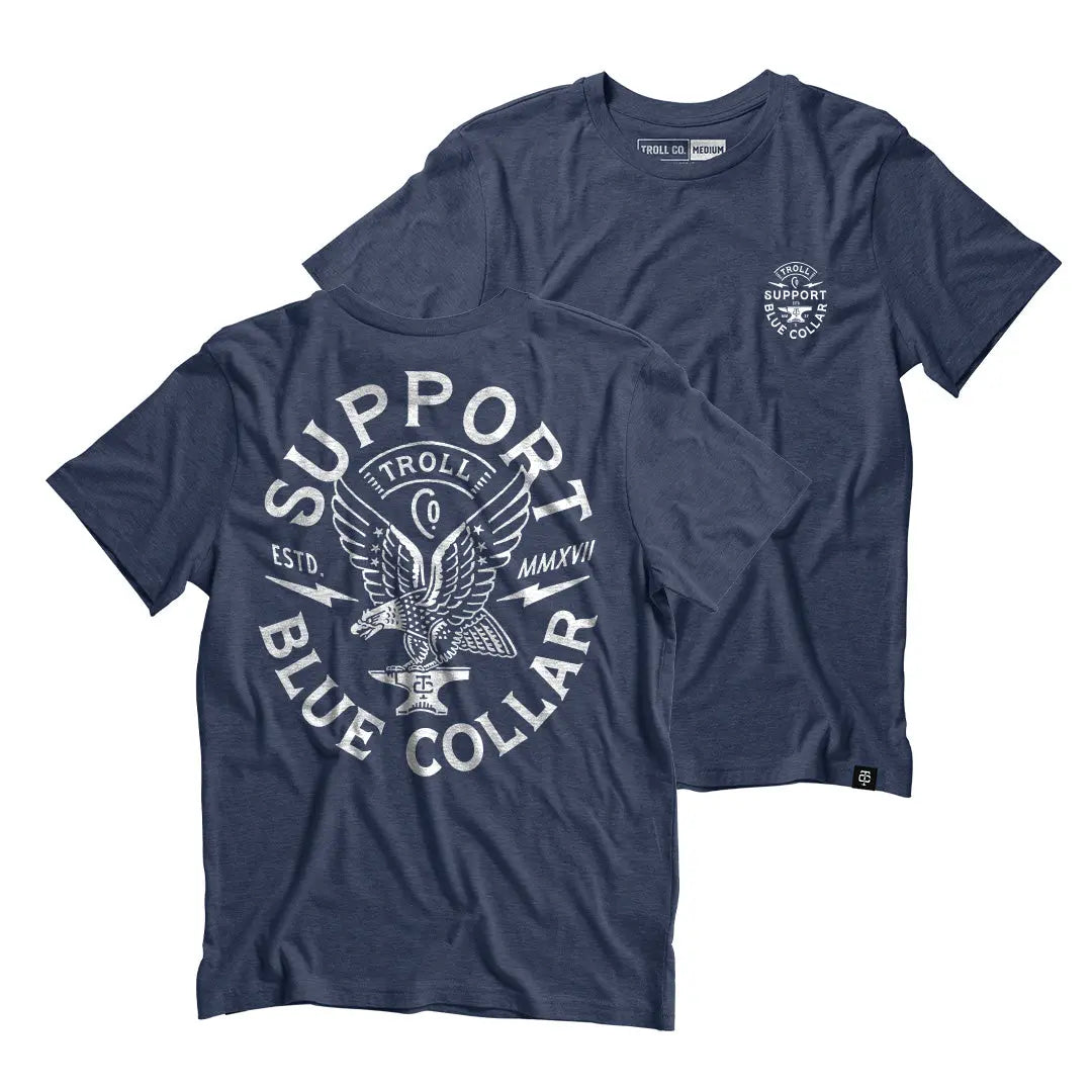 Radial Winged Support Tee – Navy