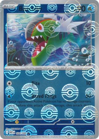 Common sv105w-024 reverse – Pokémon Basculin - Poké Ball Pattern - 024/086 - Common [sv105w-024] [Reverse Holo]