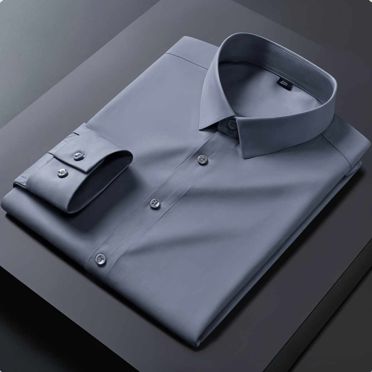 BlackTree Premium Cotton Solid Shirt for Man (Dark Grey)