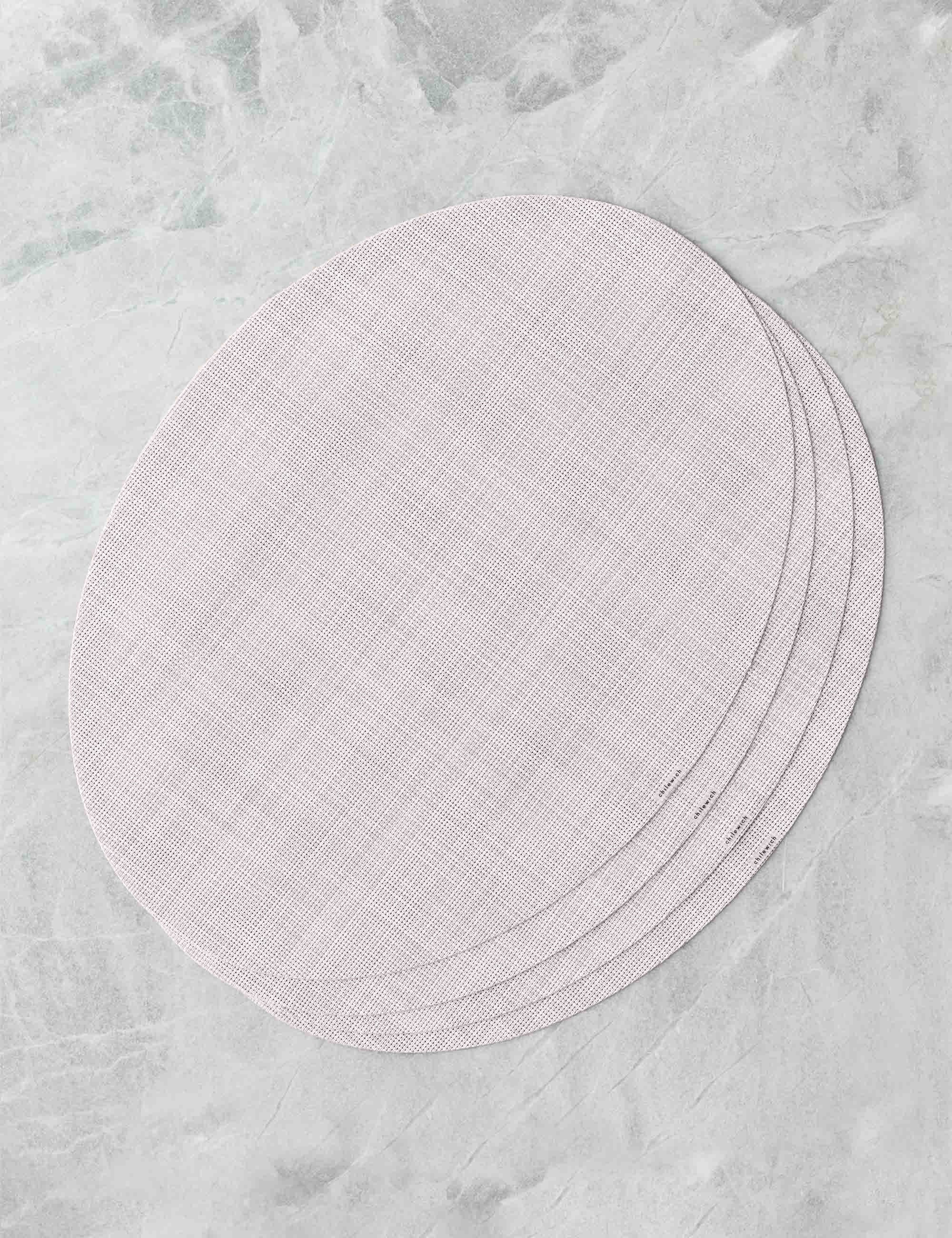 Lulu and Georgia Mini Basketweave Oval Placemat (Set of 4) by Chilewich - view 9