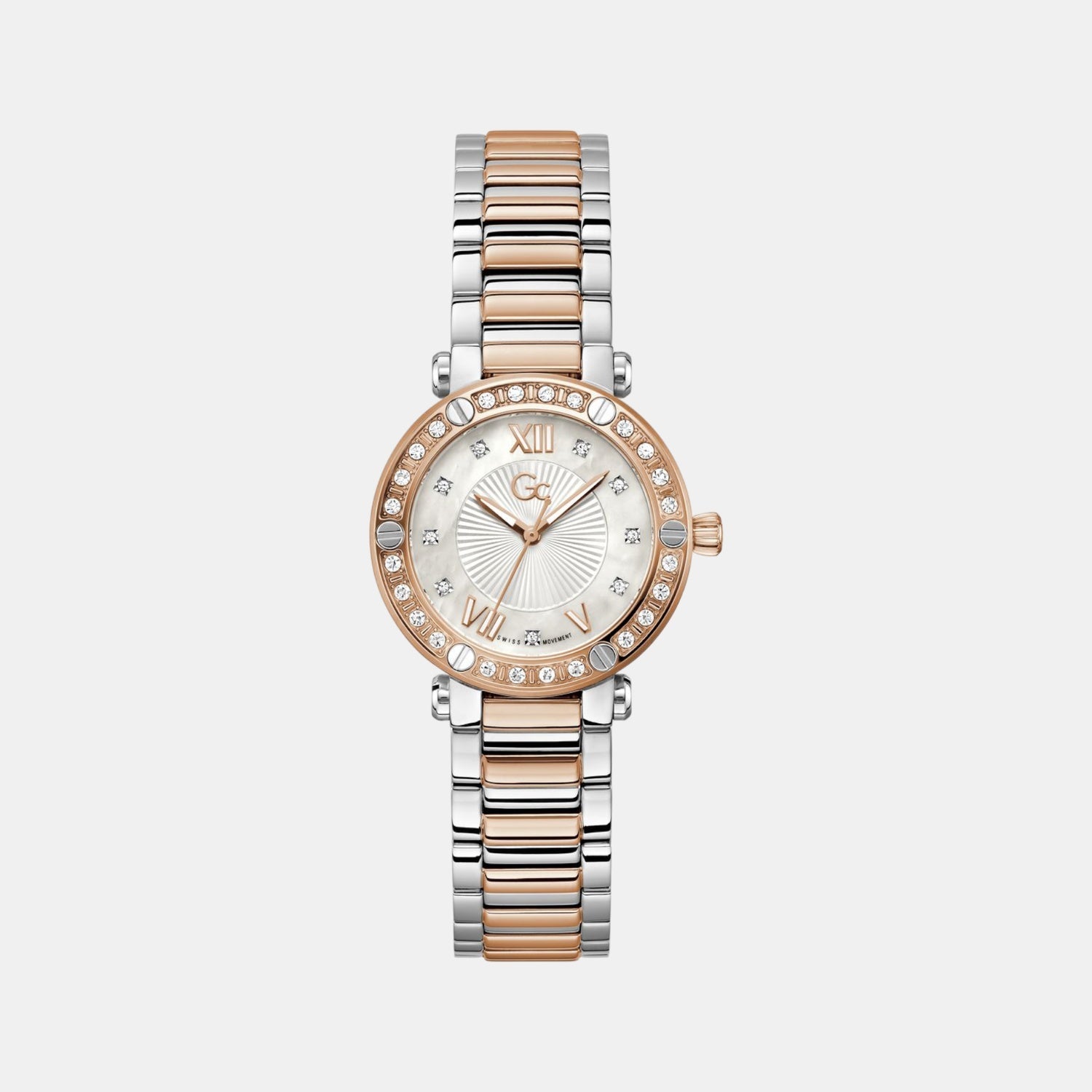 GC Aura Women Quartz White Dial Analog Stainless Steel Watch Z49001L1MF