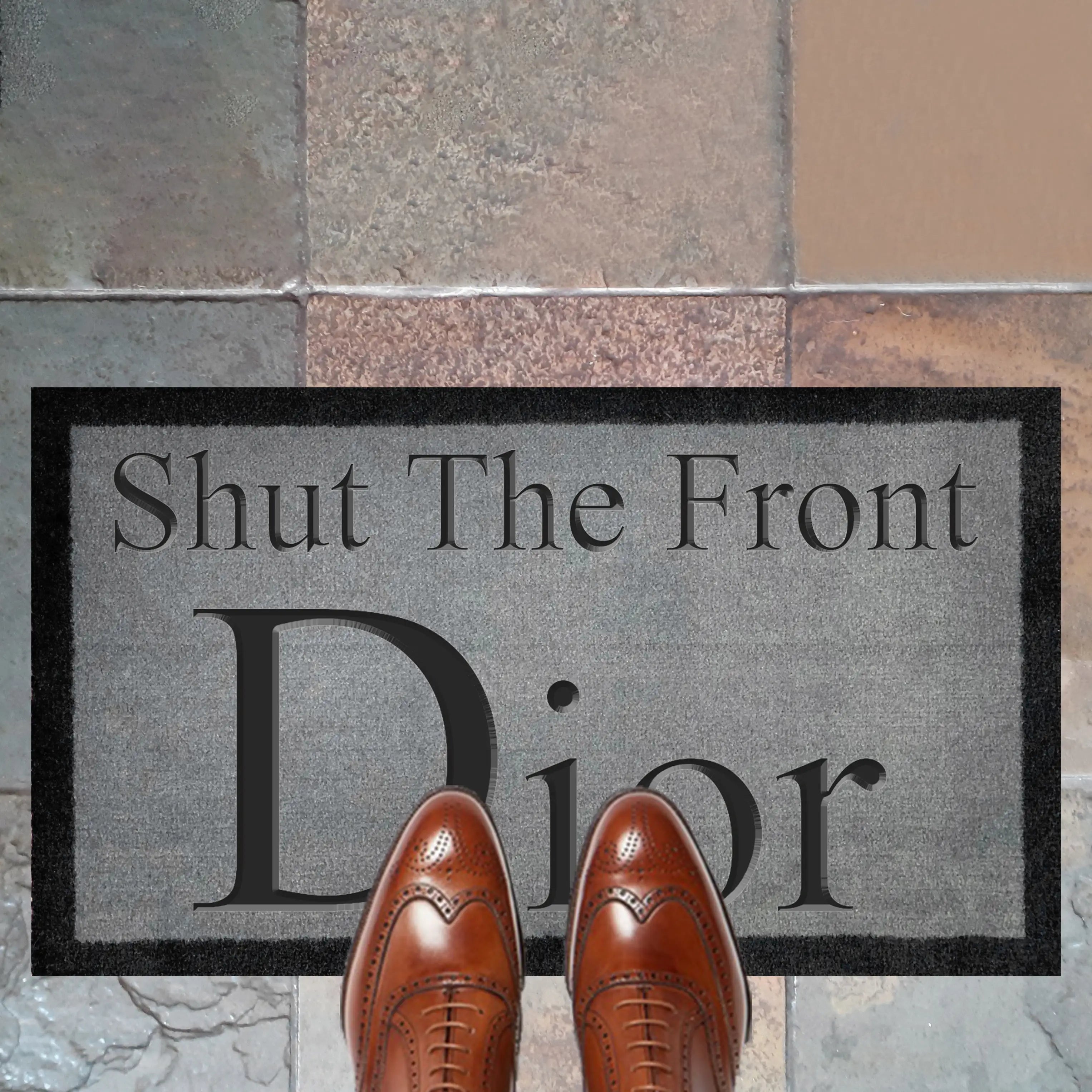 Project Crepslocker Dior Shut The Front Dior Light Grey Doormat 70x40cm - view 2