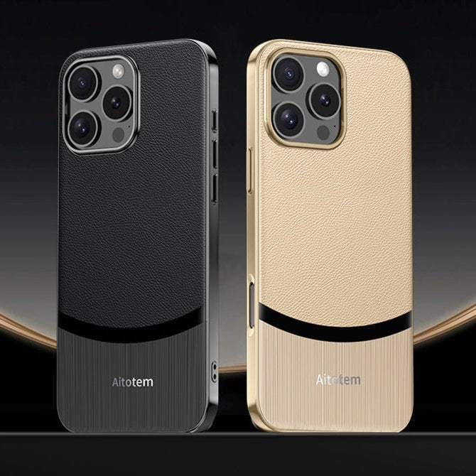 Million Cases High-End Fine Grain Leather Case - iPhone