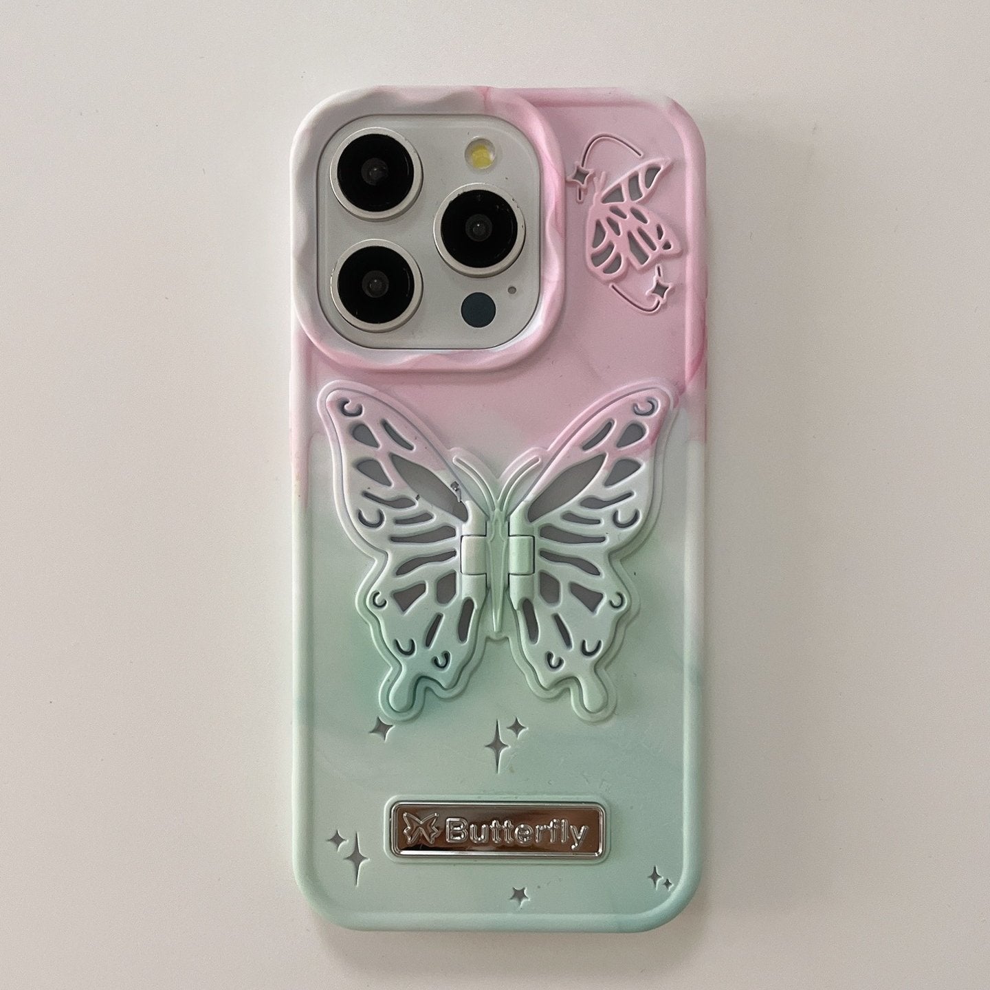 Peeperly Whimsical Macaron Butterfly Stand Case - view 5