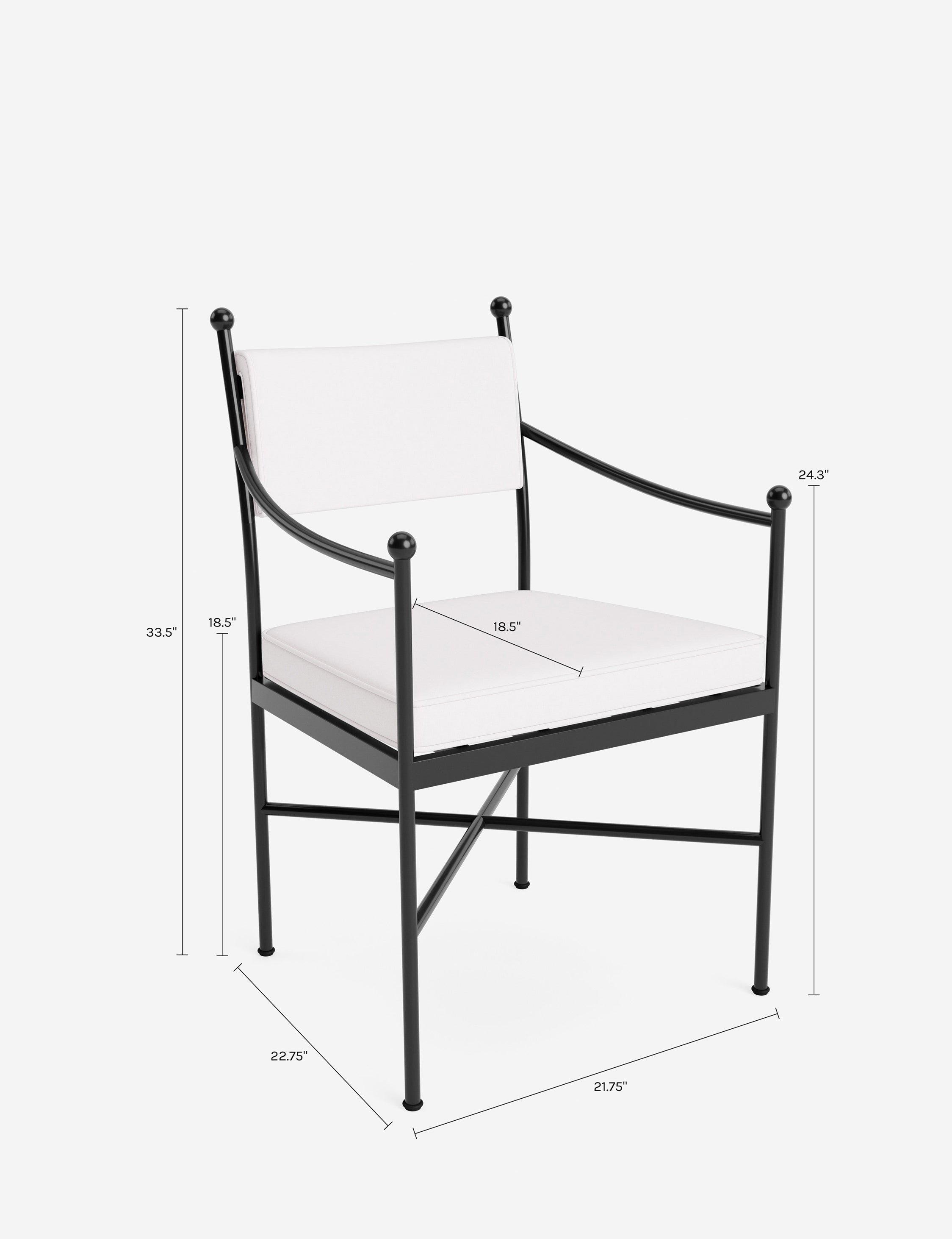 Lulu and Georgia Leni Outdoor Dining Arm Chair - view 88