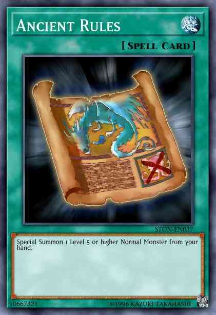 Yu-Gi-Oh! Ancient Rules - STON-EN037 - Ultimate Rare - Unlimited