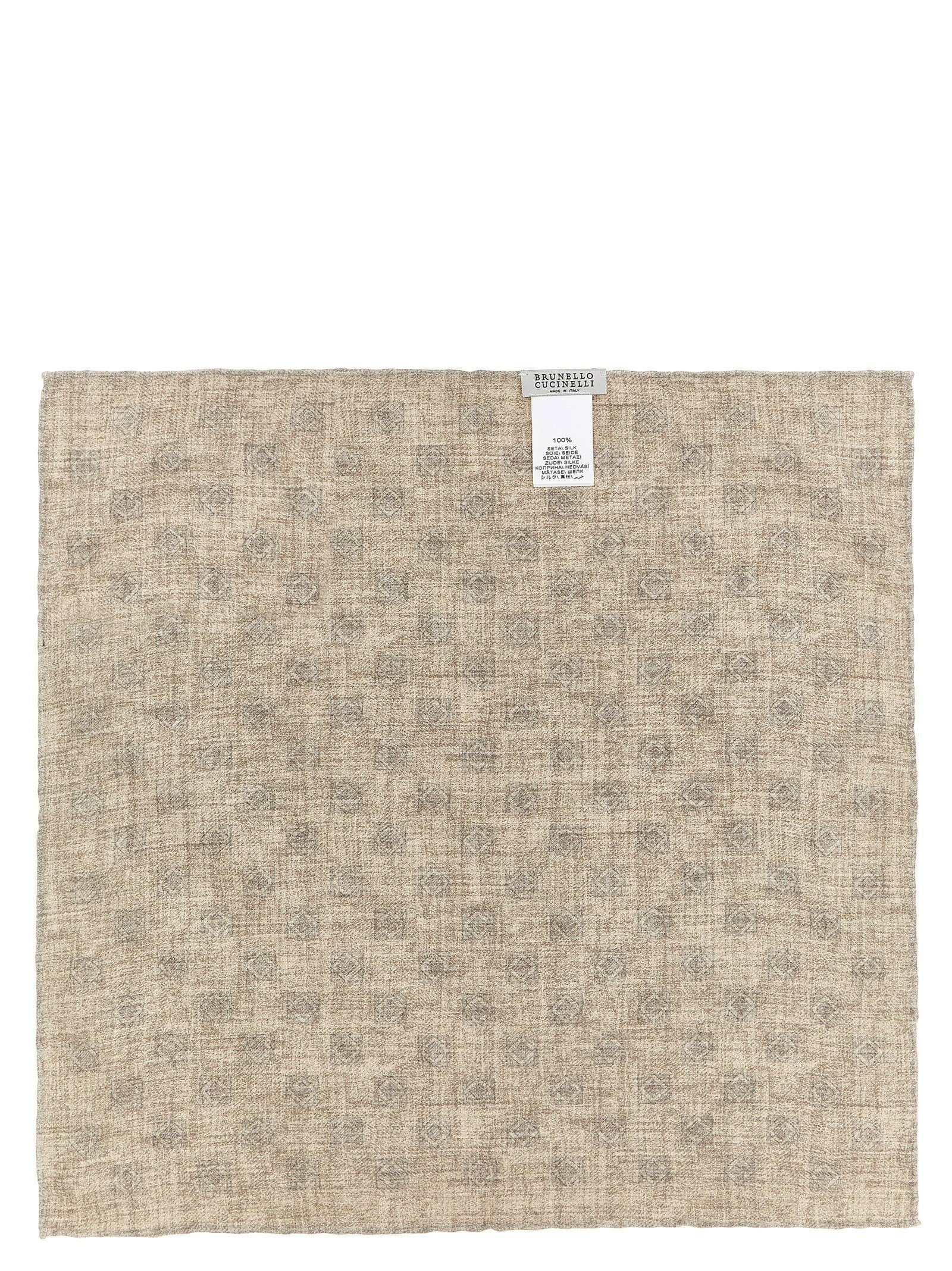 Brunello Cucinelli Double-face Pocket Clutch – 100% silk - view 2