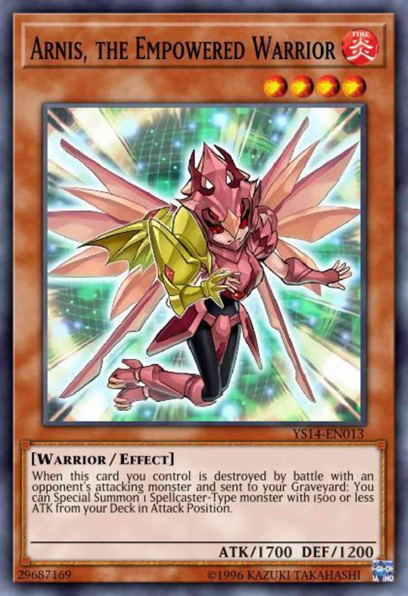 Arnis the empowered – Yu-Gi-Oh! Arnis, the Empowered Warrior - YS14-EN013 - Common - 1st Edition