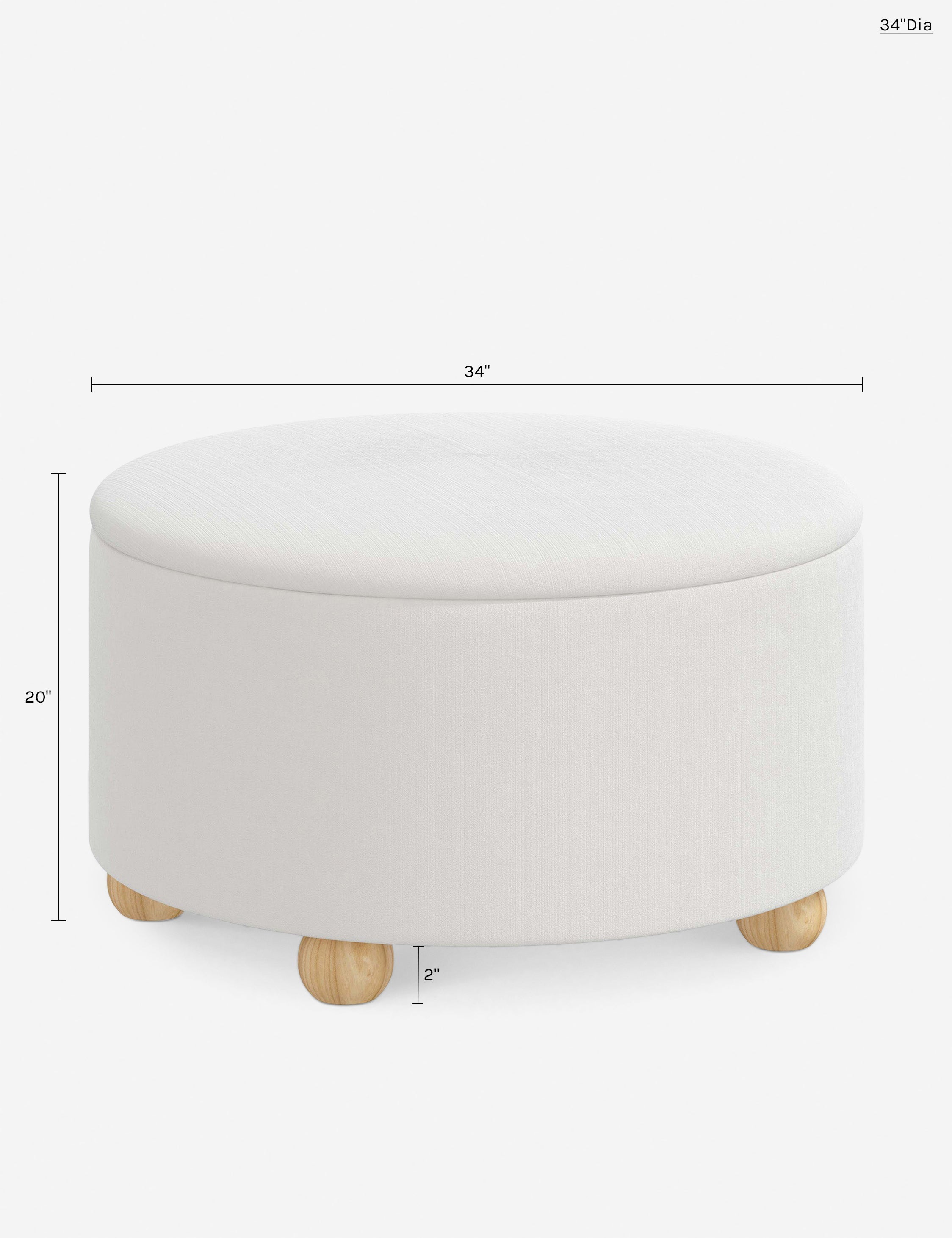 Lulu and Georgia Kamila Storage Ottoman - view 221