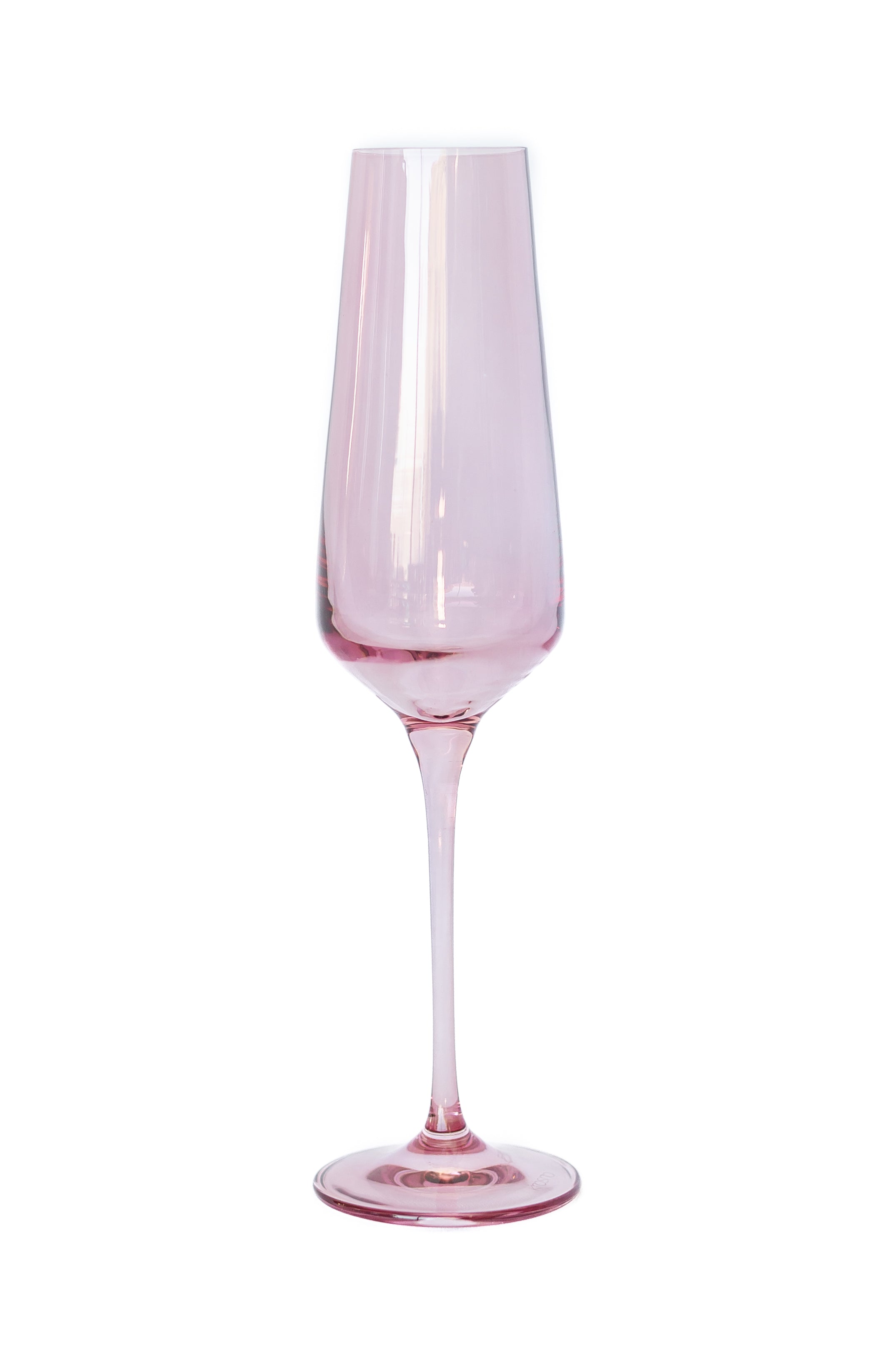 Estelle Colored Glass Estelle Colored Champagne Flute - Set of 6 {Rose} - view 6
