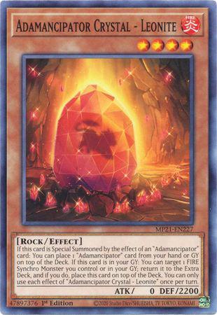 Yu-Gi-Oh! Adamancipator Crystal - Leonite - MP21-EN227 - Common - 1st Edition