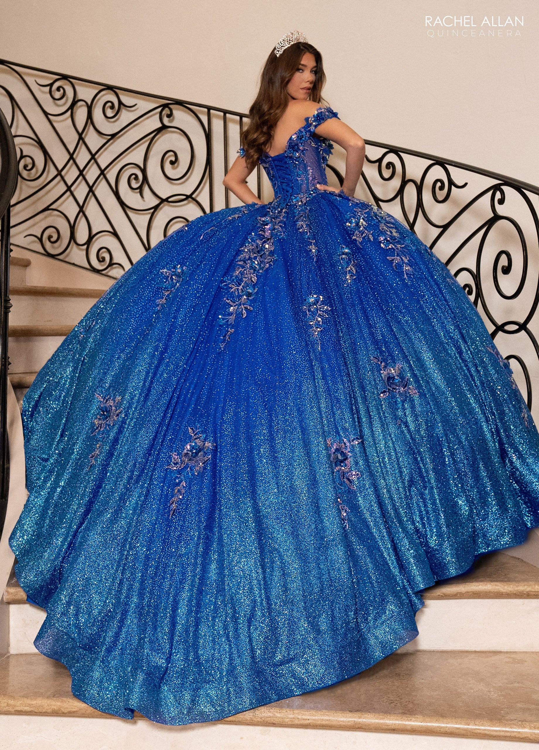 Mary's Bridal Off Shoulder Quinceanera Dress by Rachel Allan RQ3150 - view 6