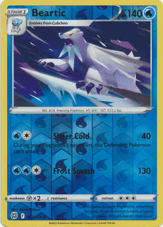 Uncommon swsh9-043 reverse – Pokémon Beartic - 043/172 - Uncommon [swsh9-043] [Reverse Holo]