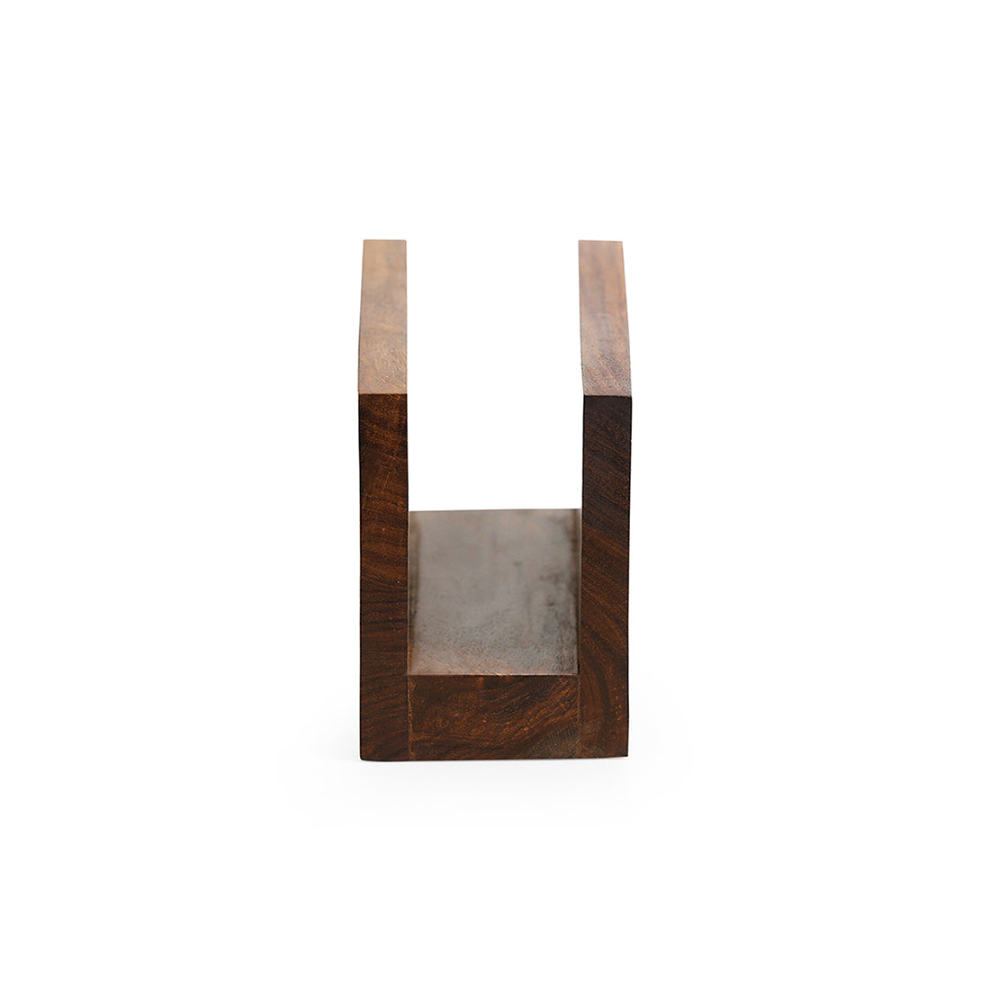 EXCLUSIVELANE Brown - 'The Napkin Jaali' Hand Carved Napkin Holder In Sheesham Wood - view 4