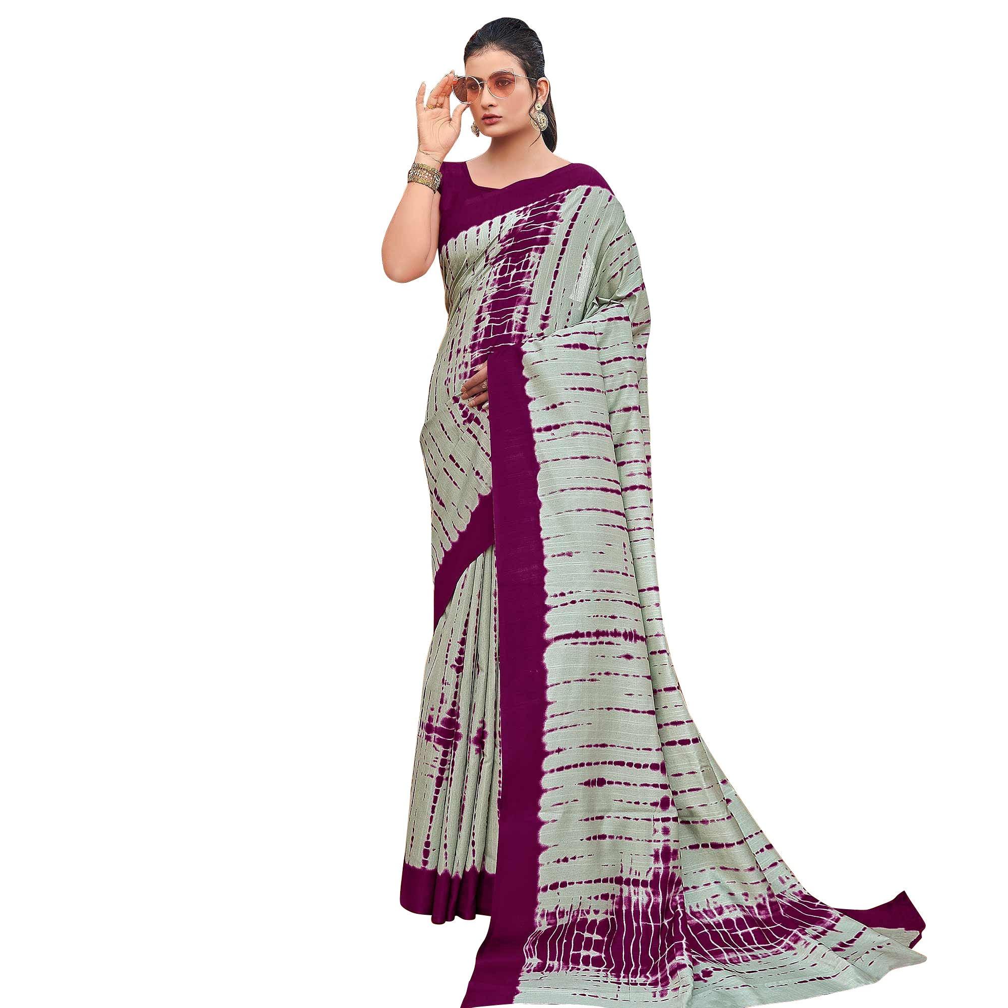 BlackTree grey-and-off-white-black-saree-pack-of-2 - view 2