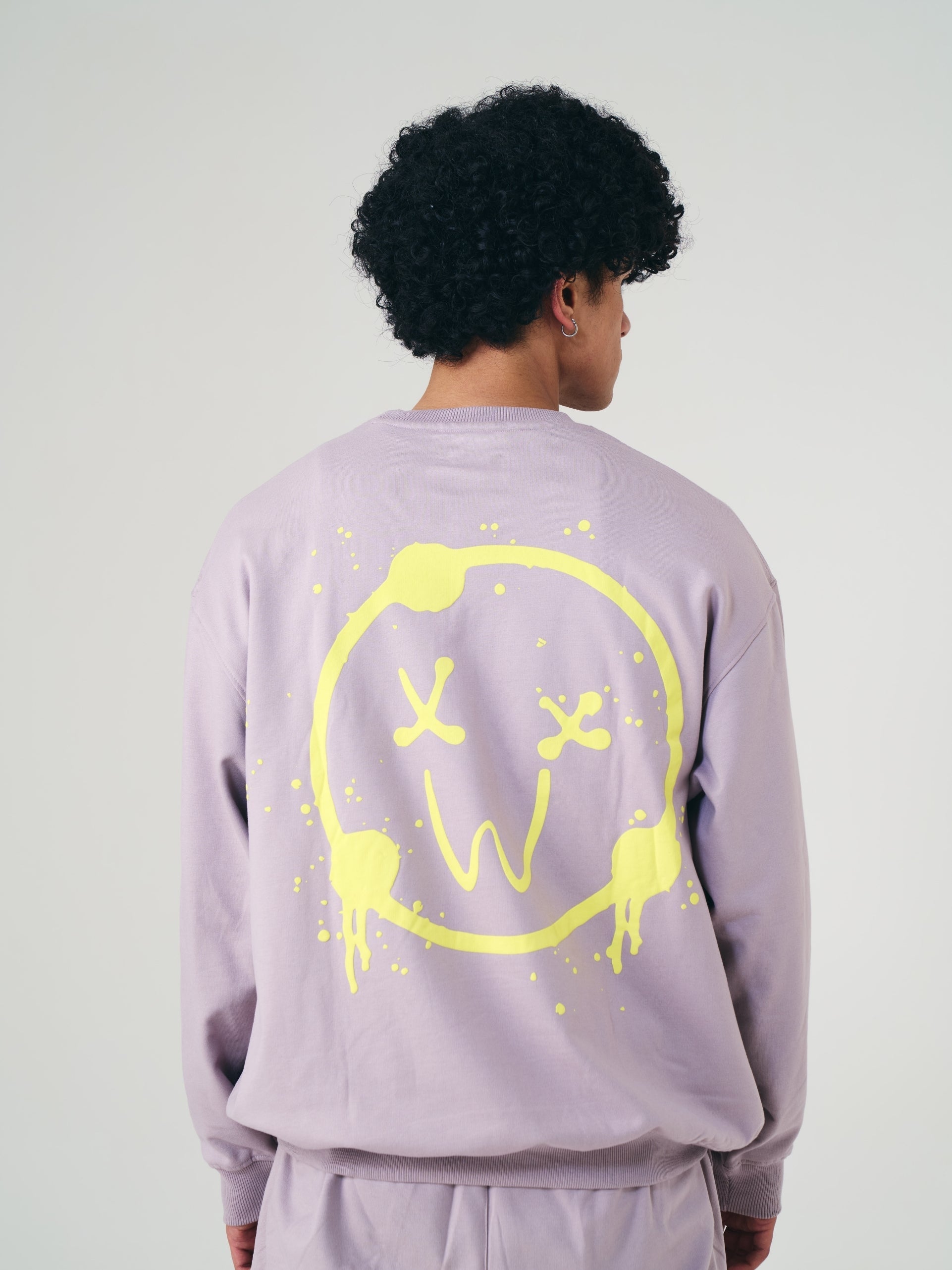 Odd Mood Smiley Sweatshirt – PINK - view 3