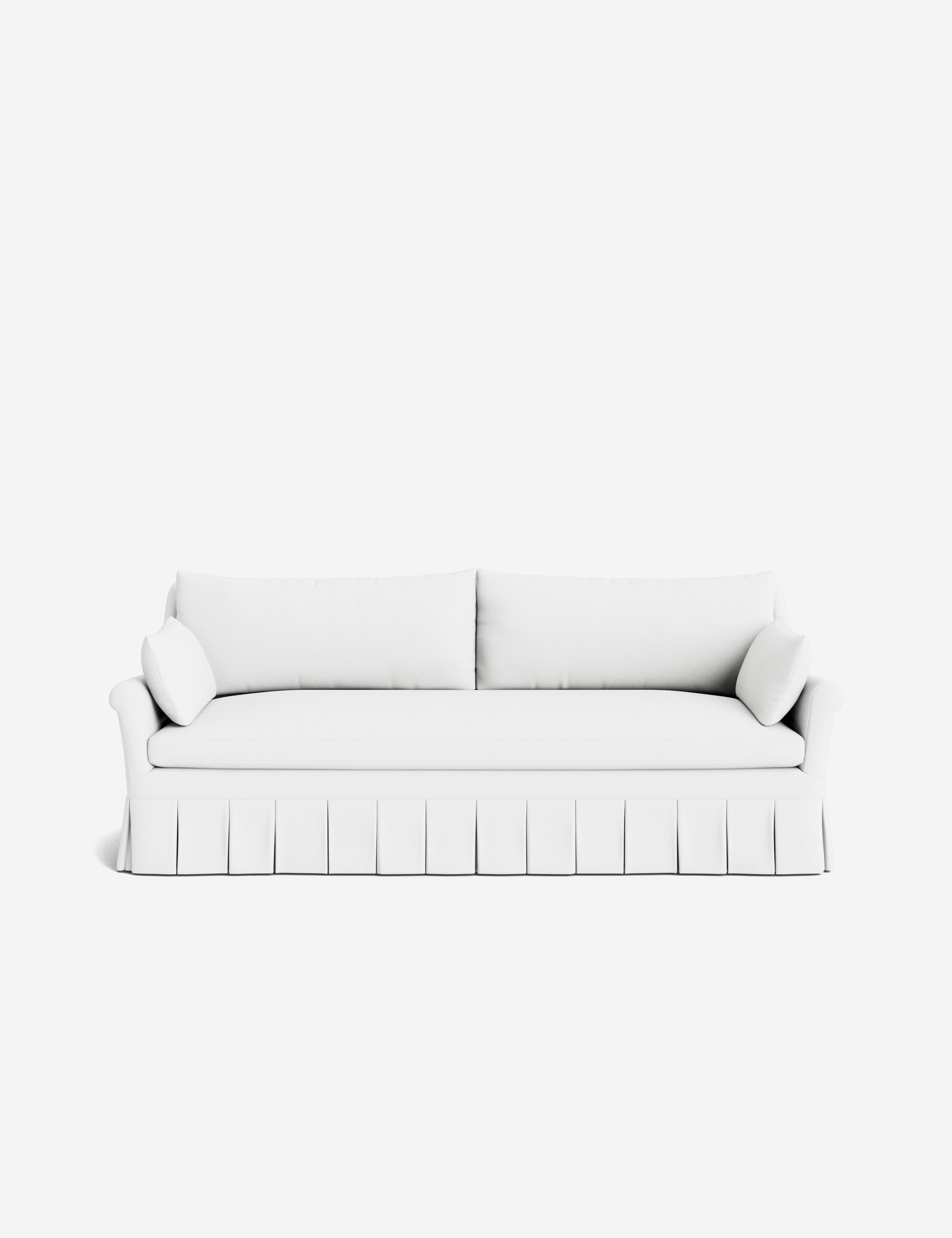 Lulu and Georgia Portola Rolled Arm Pleated Sofa - view 119
