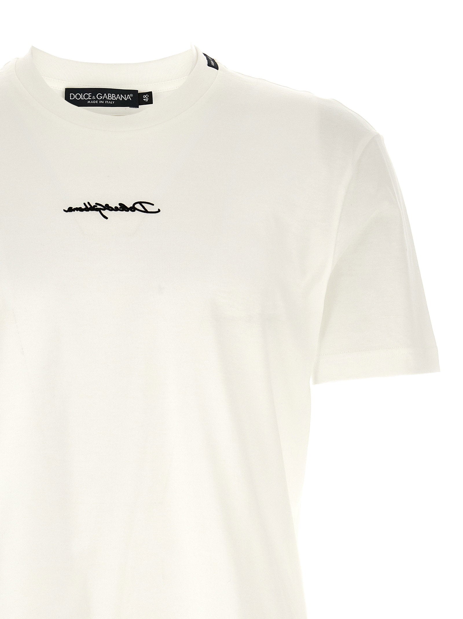 Dolce & Gabbana Logo Patch T-shirt – 100% cotton - view 3