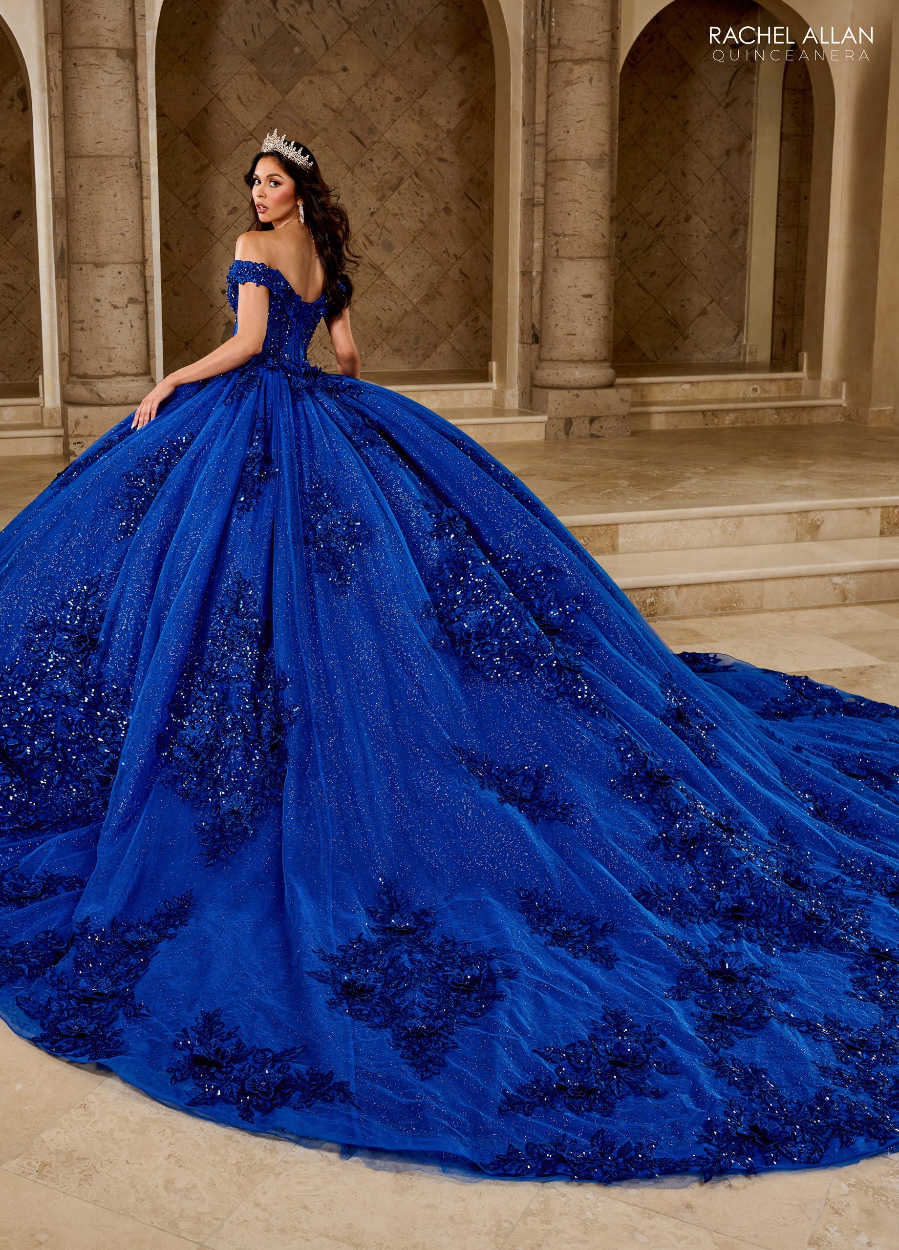 Mary's Bridal Off Shoulder Quinceanera Dress by Rachel Allan RQ2215 - view 2