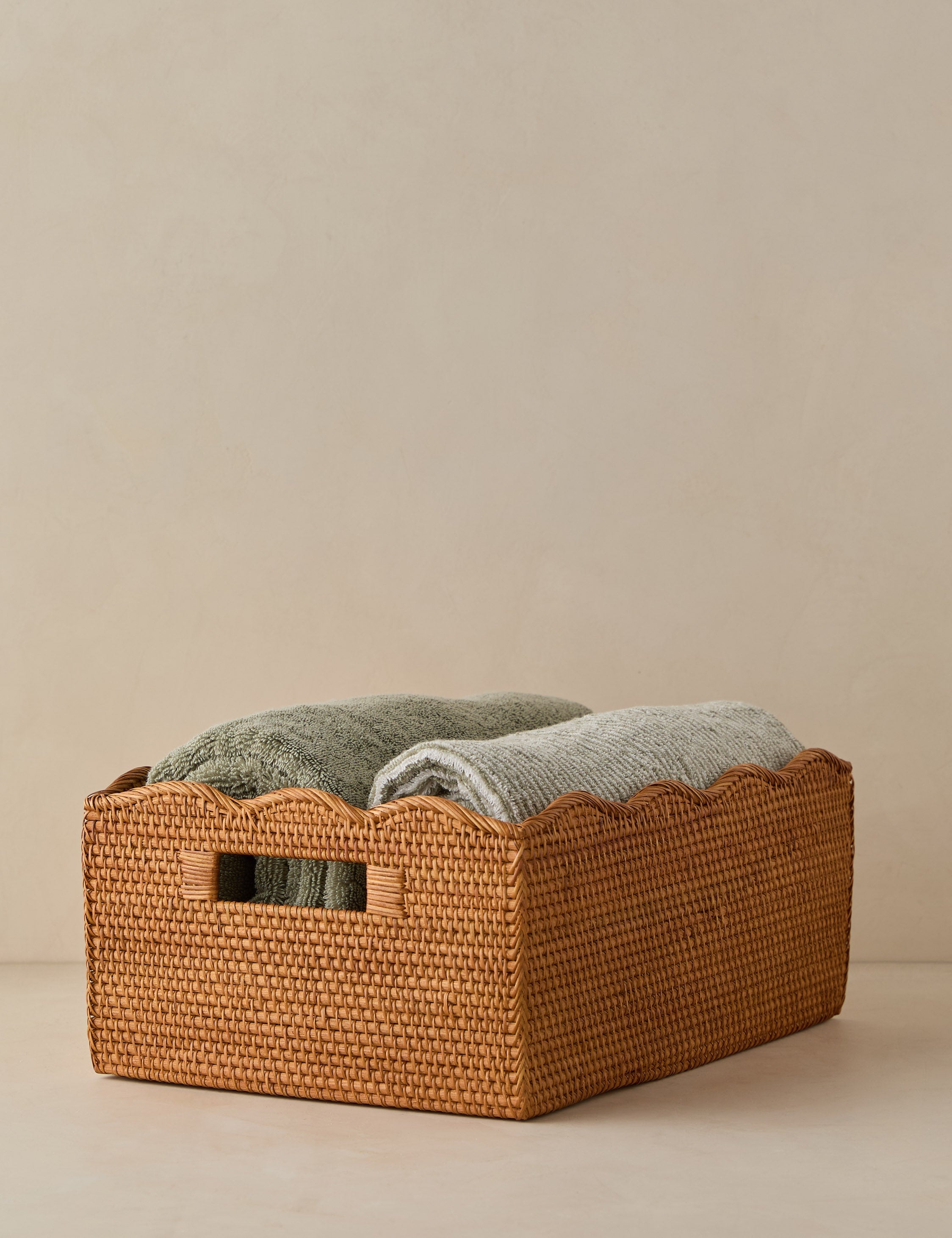Lulu and Georgia Tyna Rattan Storage Bin