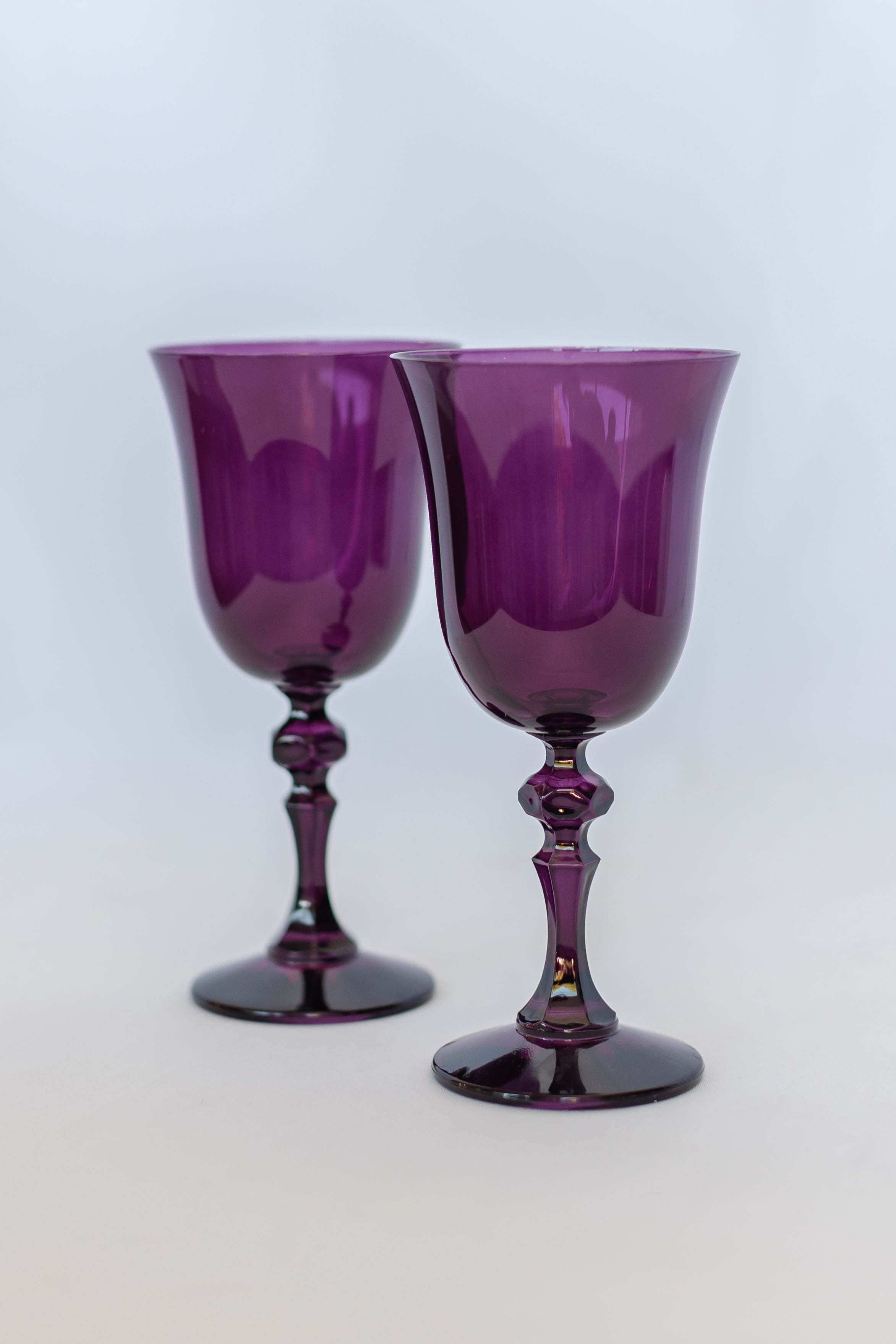 Estelle Colored Glass Estelle Colored Regal Goblet - Set of 2 {Amethyst}