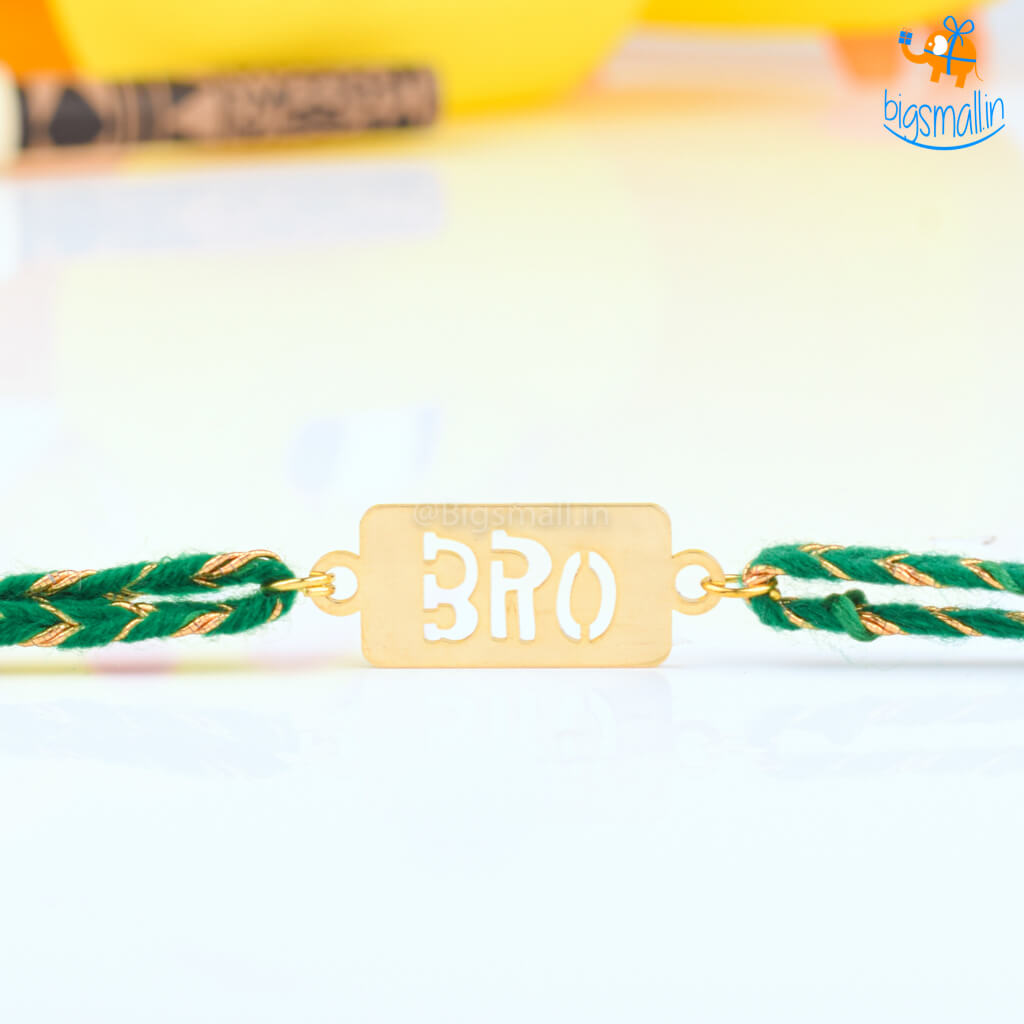 Bigsmall_piu Bro Metallic Rakhi