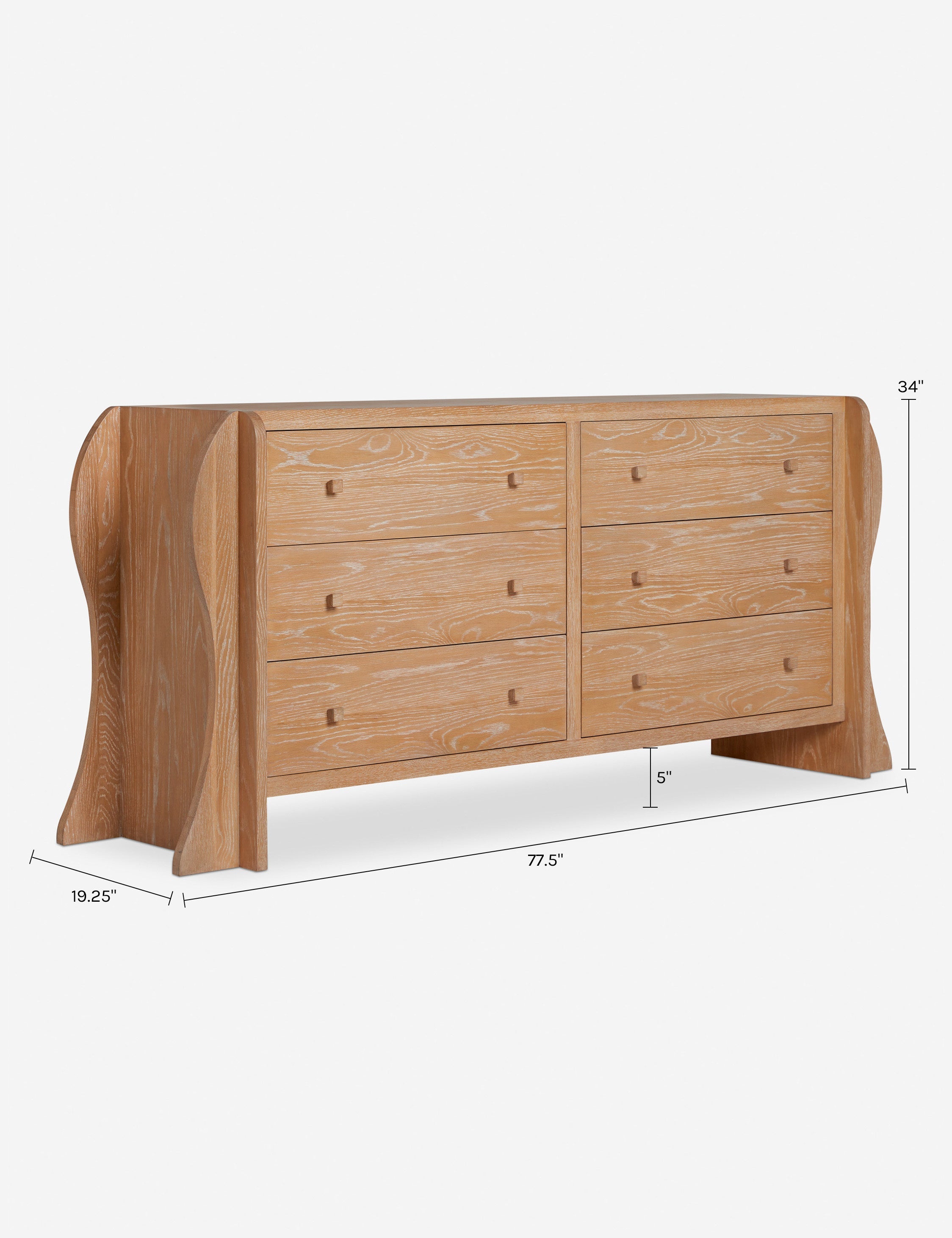Lulu and Georgia Hourglass 6-Drawer Dresser by Sarah Sherman Samuel - view 11