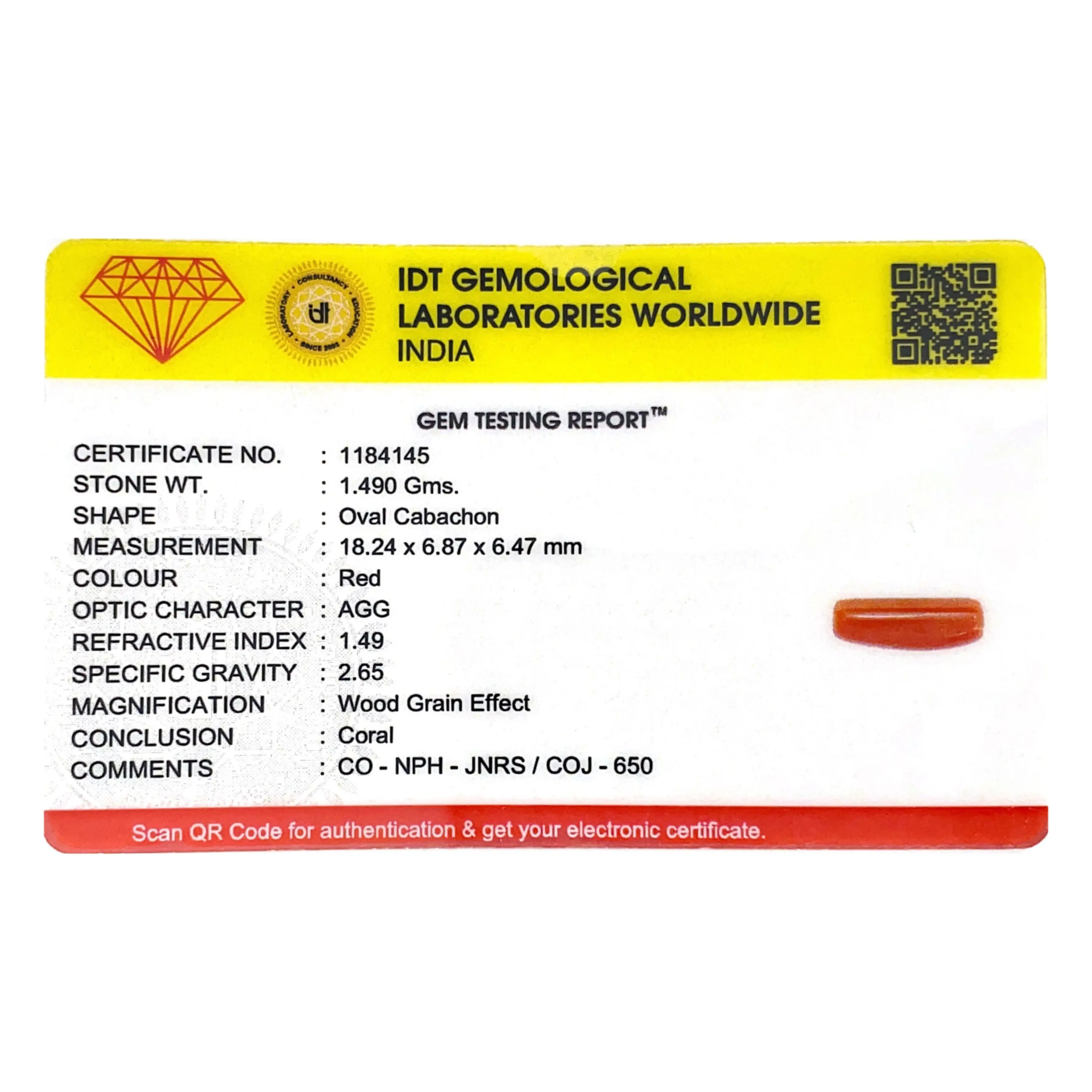 Pramogh Red Coral - 7.45 Carat - view 4