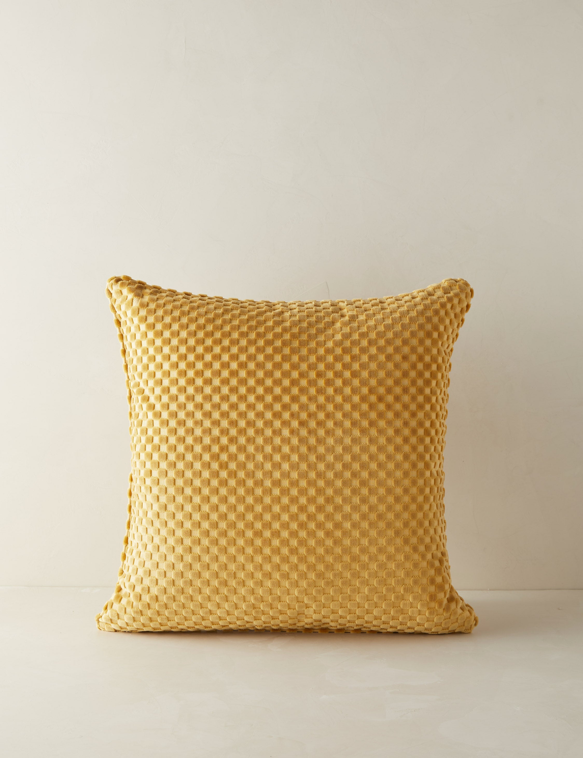 Lulu and Georgia Hi-Lo Checker Velvet Pillow by Sarah Sherman Samuel - view 2