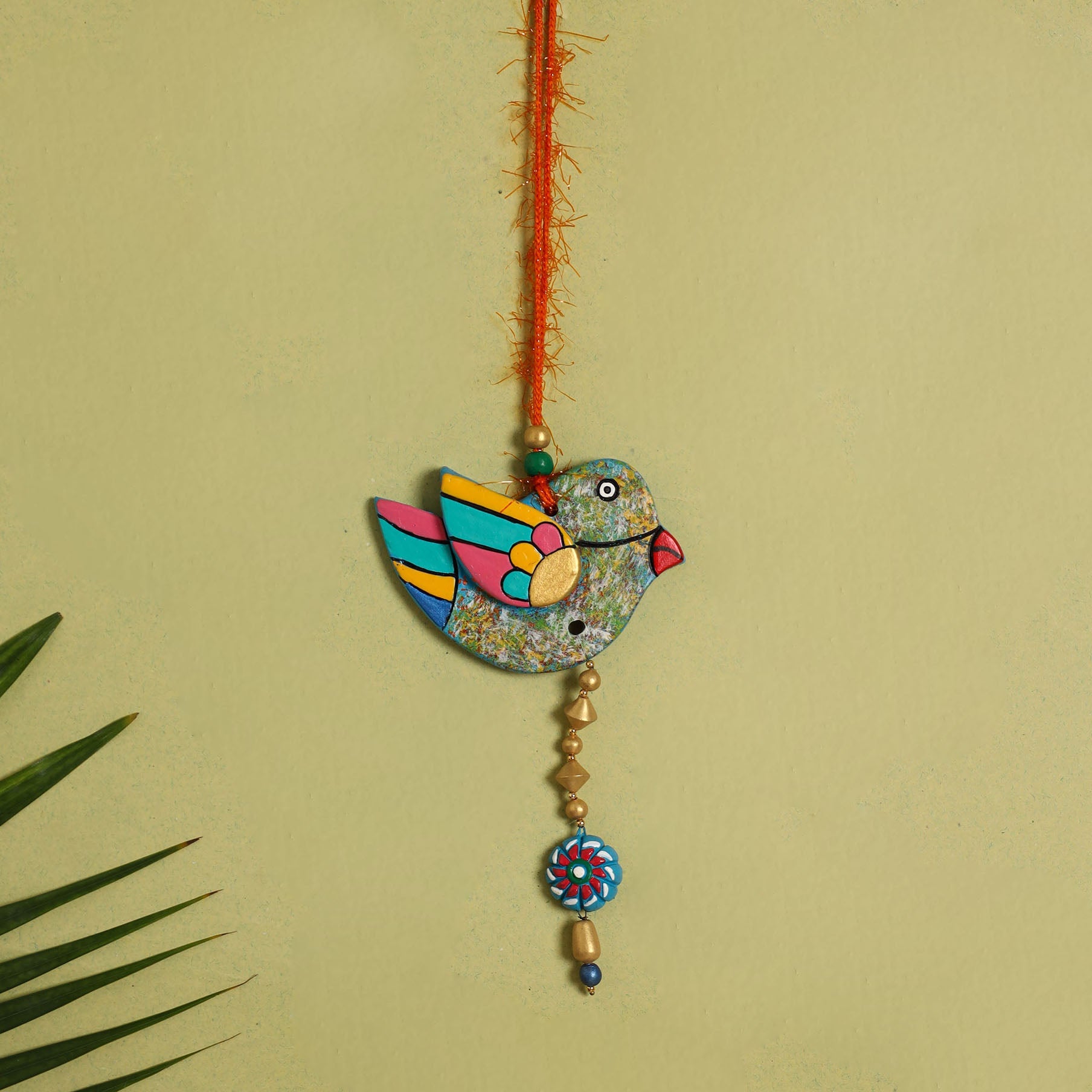 KHUSHBASH - HAPPY LOOM OF EAST Bishnupur Handpainted Terracotta Wall Hanging 85