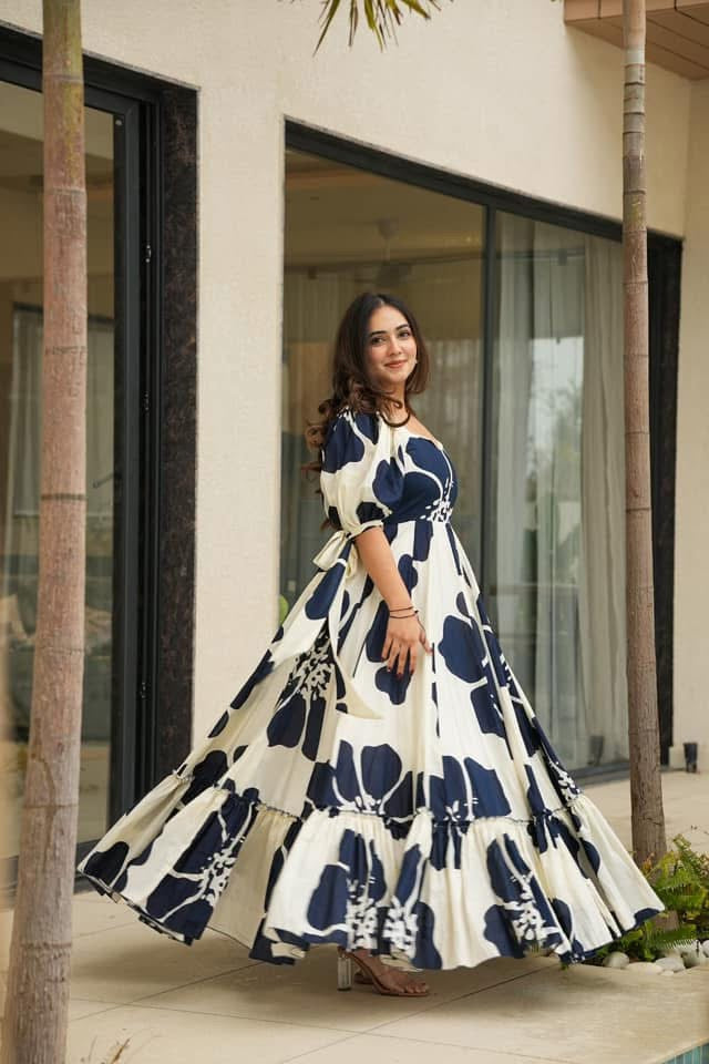 Idaho-o Galaxy white cotton maxi - view 4