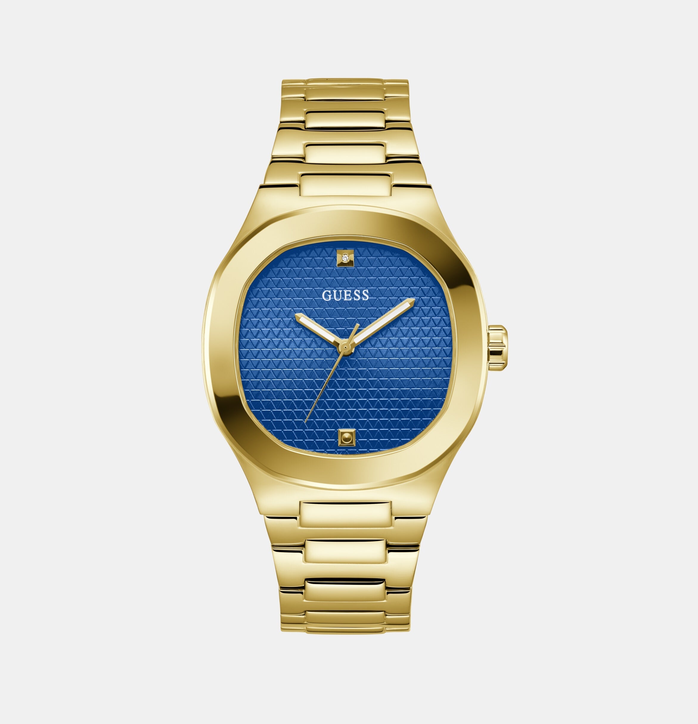 Guess Headline Men Quartz Blue Dial Analog Stainless Steel Watch GW0662G2